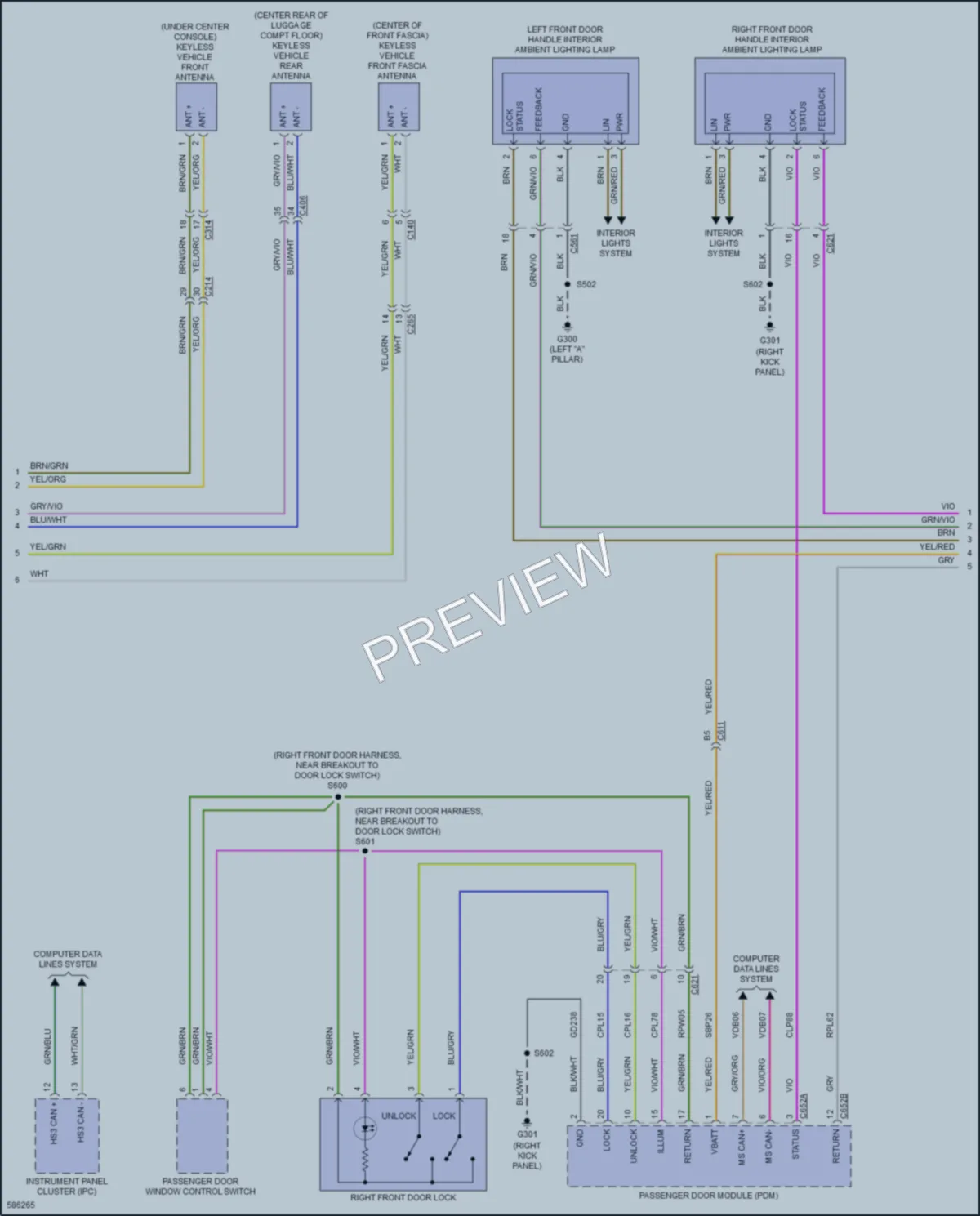 2018 Lincoln NavigatorL Anti Theft wiring diagram preview
