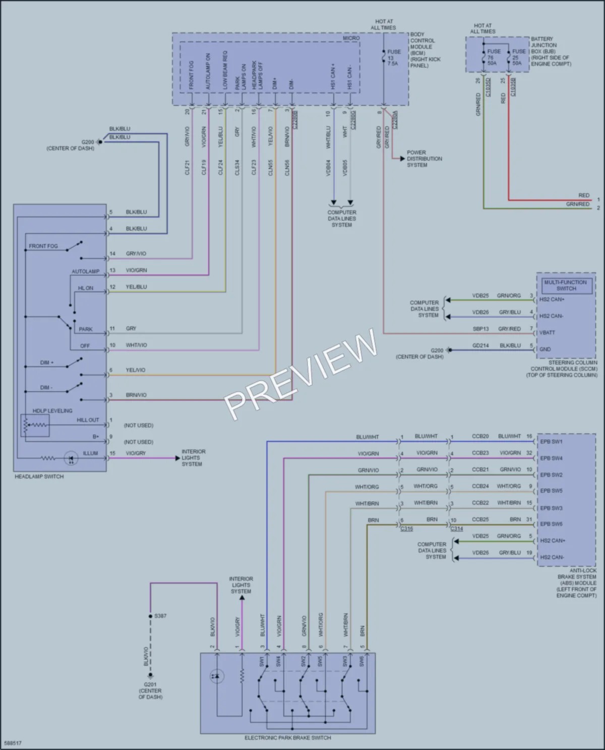 2018 Lincoln NavigatorL Headlights wiring diagram preview