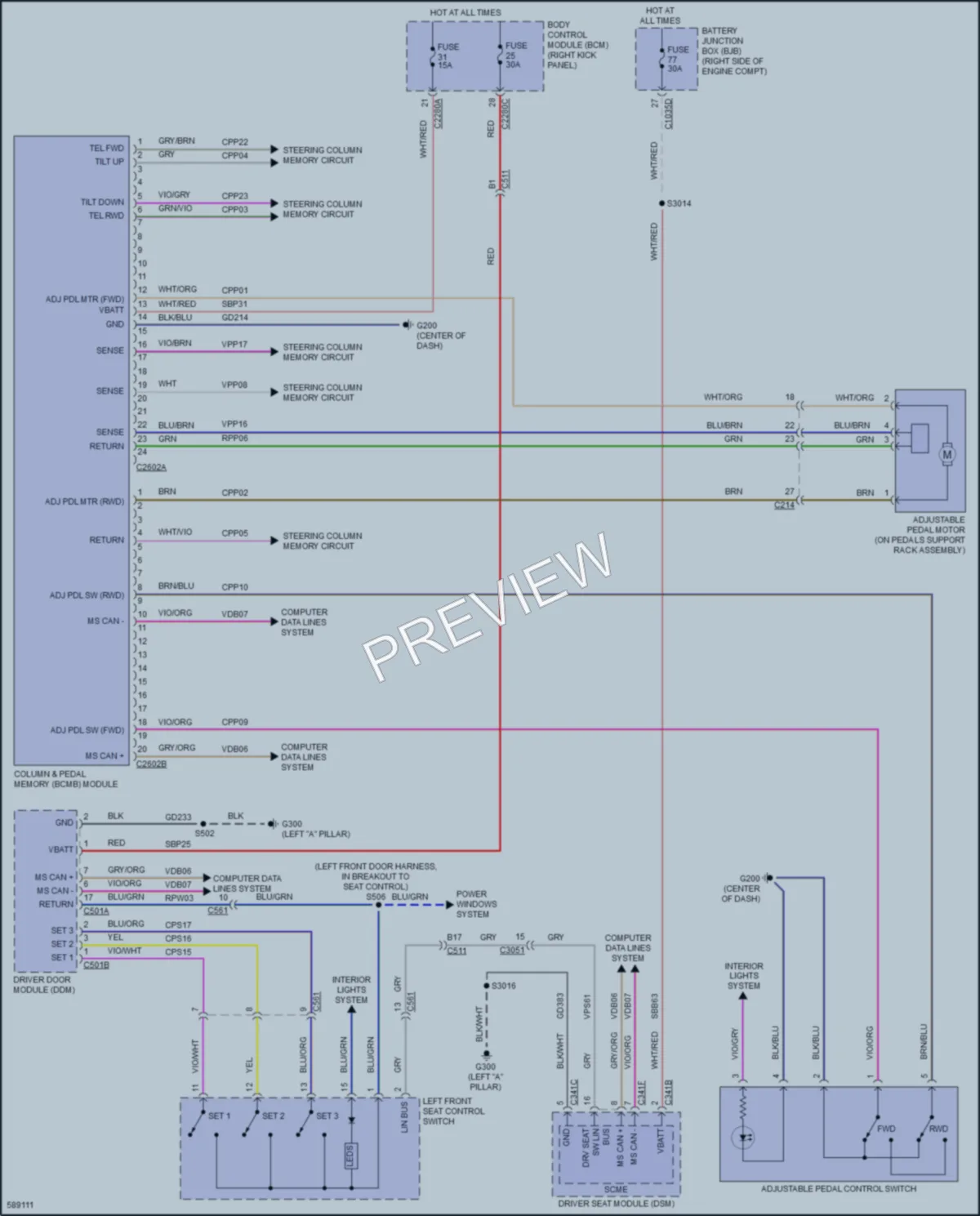 2018 Lincoln NavigatorL Memory Systems wiring diagram preview