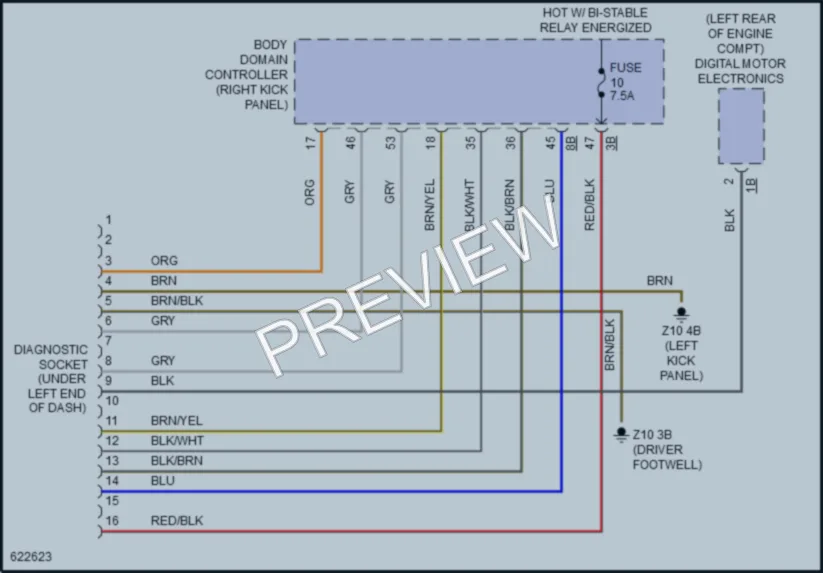 2018 MINI Cooper Computer Data Lines wiring diagram preview