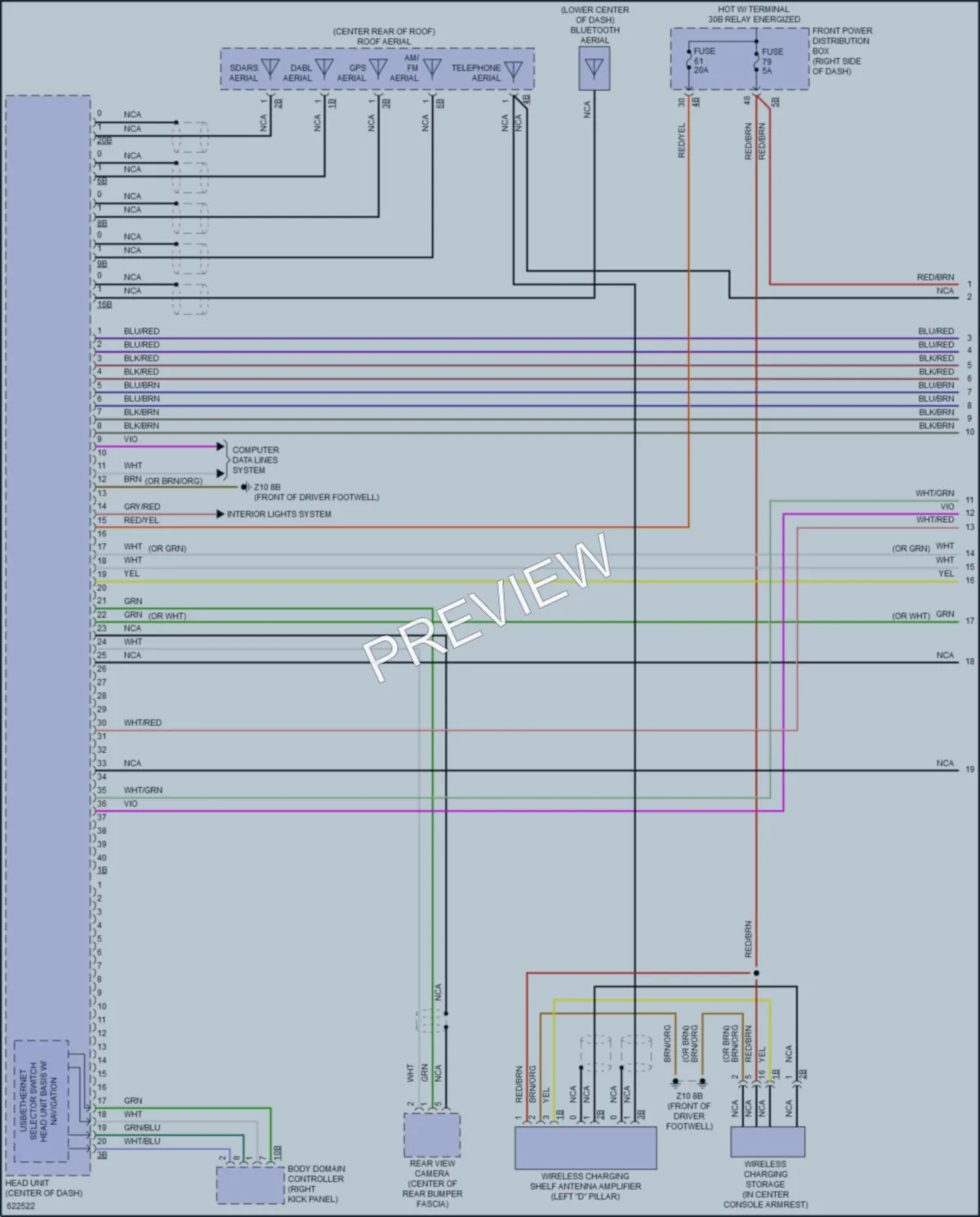 2018 MINI Cooper Radio wiring diagram preview