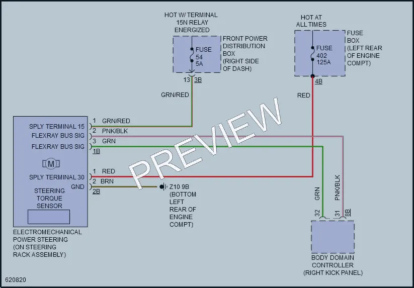 2018 MINI CooperClubman Electronic Power Steering wiring diagram preview
