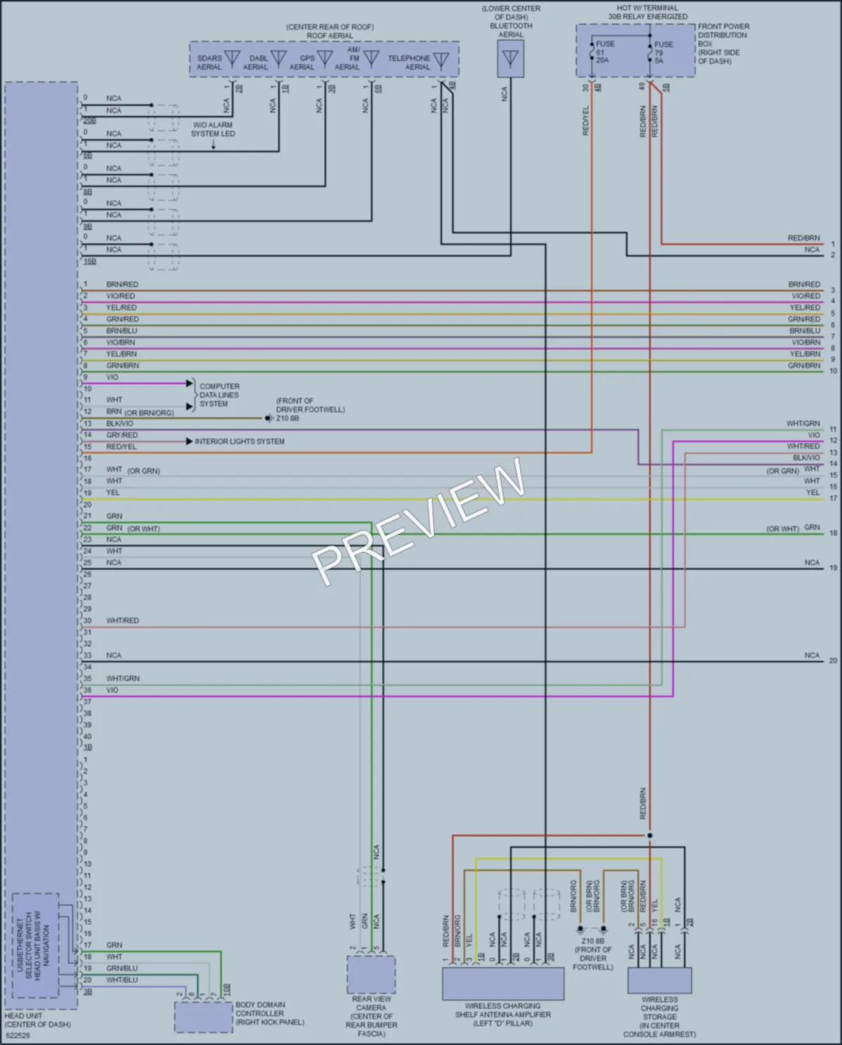2018 MINI CooperCountryman Radio wiring diagram preview