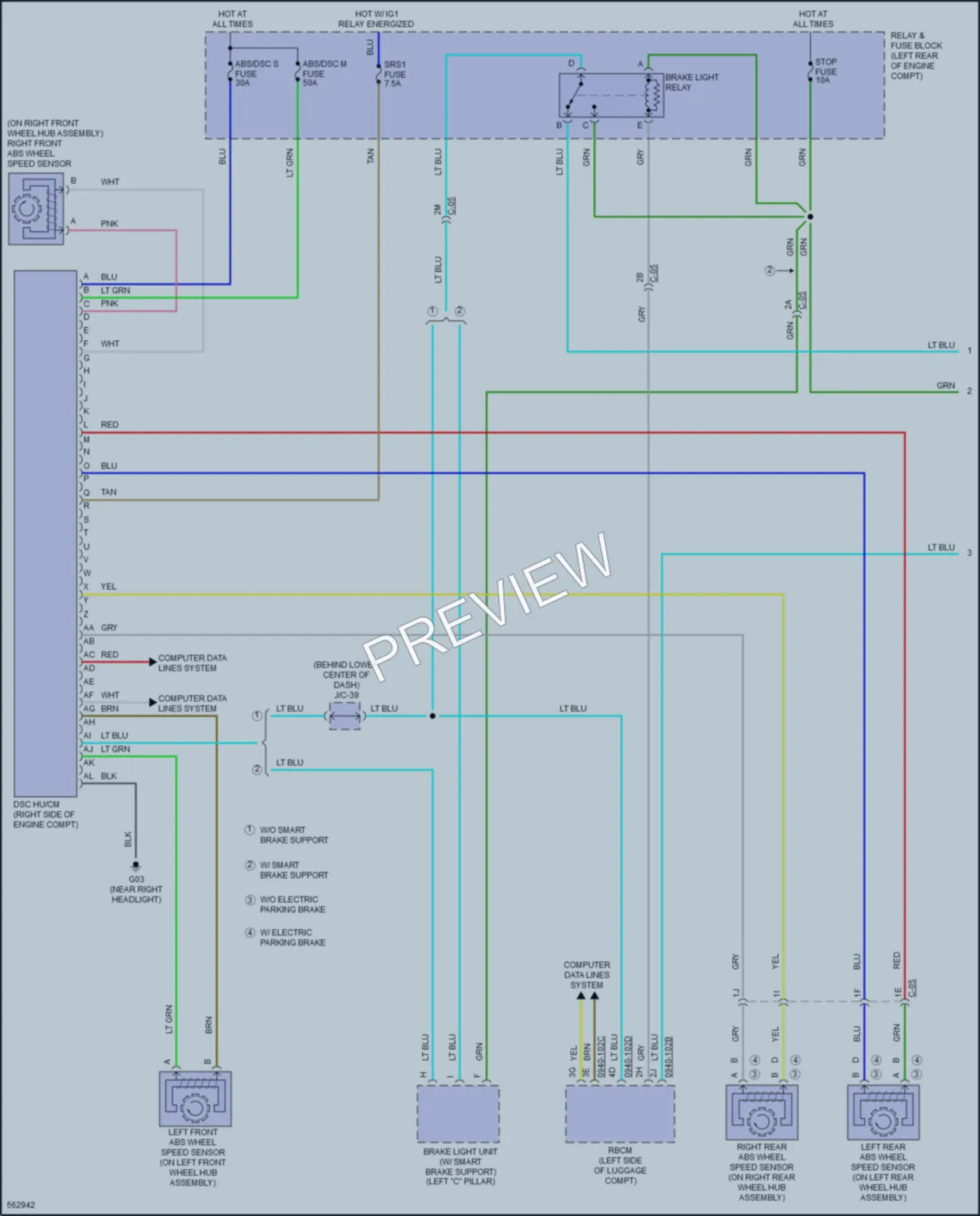 2018 Mazda 3 Anti Lock Brakes wiring diagram preview