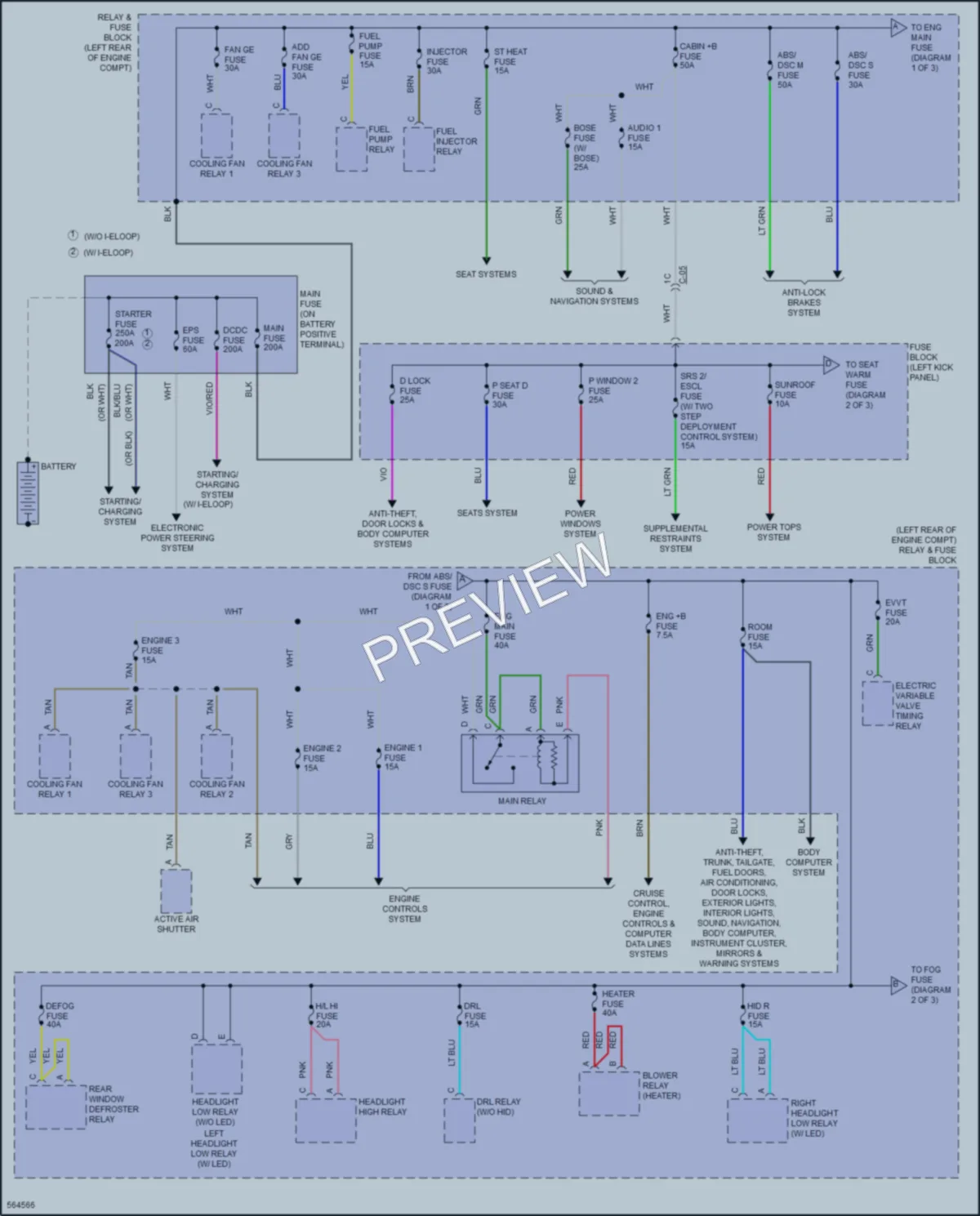 2018 Mazda 3 Power Distribution wiring diagram preview