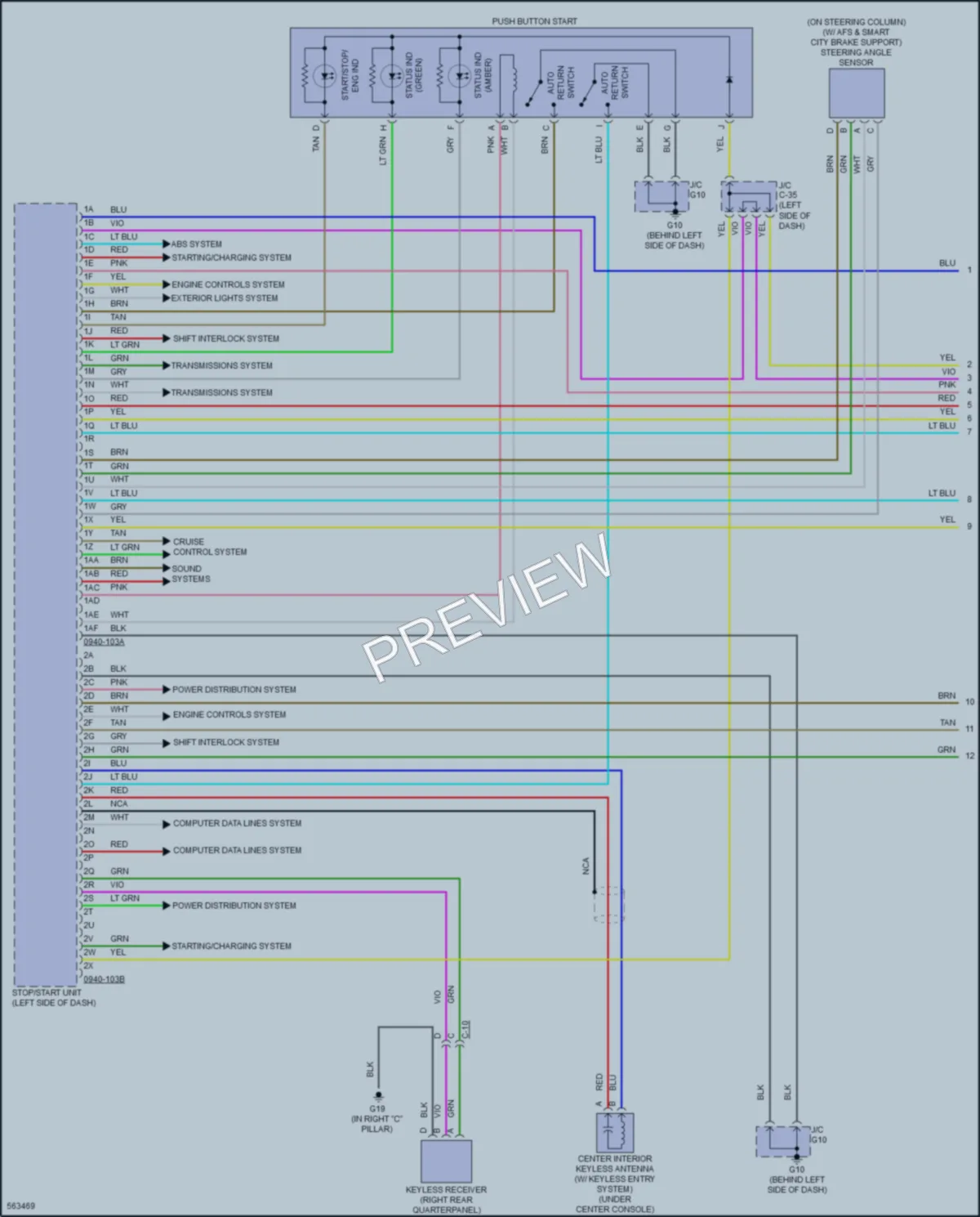 2018 Mazda 3 Power Door Locks wiring diagram preview