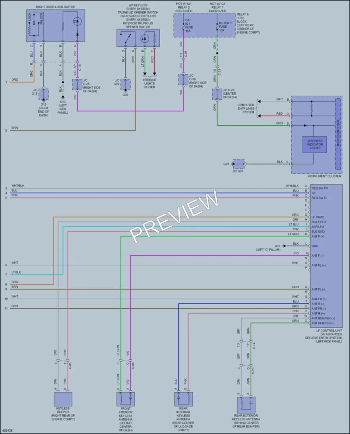 2018 Mazda 6 Anti Theft wiring diagram preview