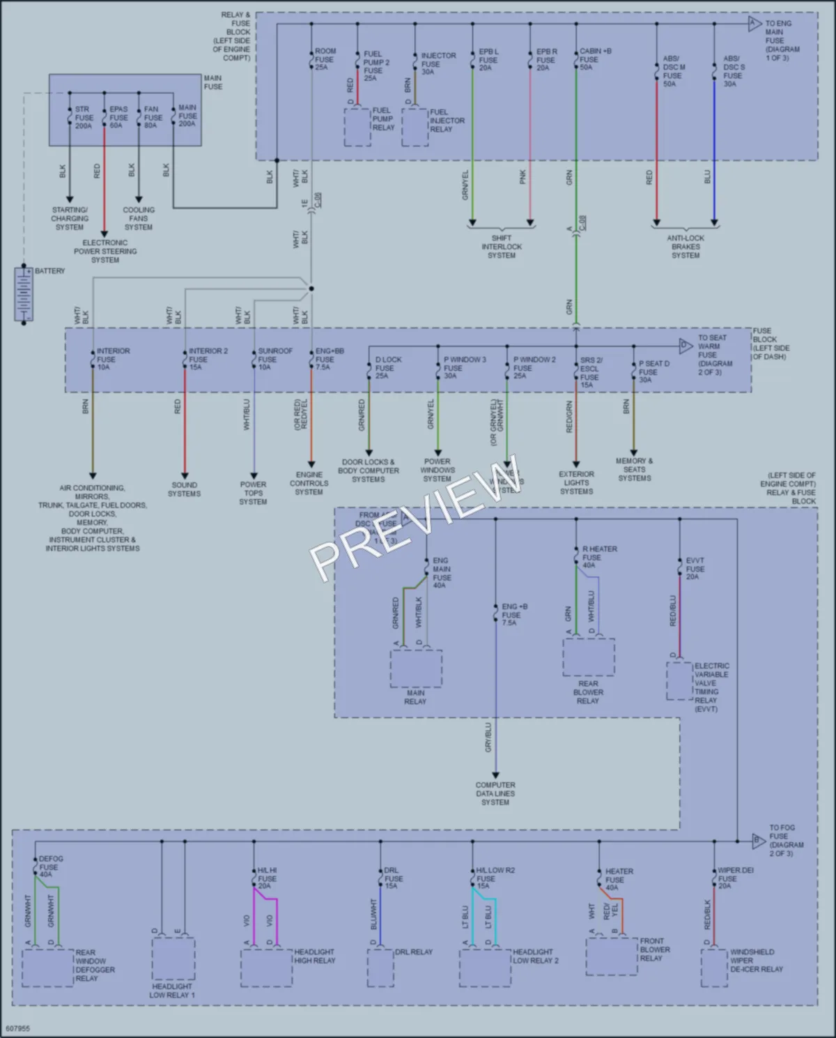 2018 Mazda CX9 Power Distribution wiring diagram preview