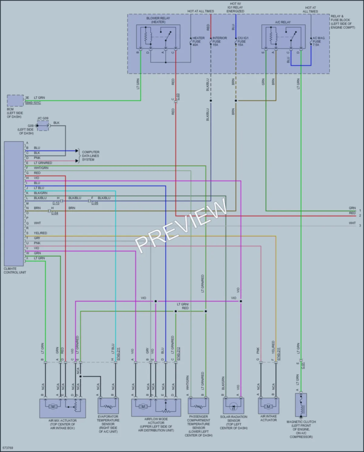 2018 Mazda MX5Miata Air Conditioning wiring diagram preview
