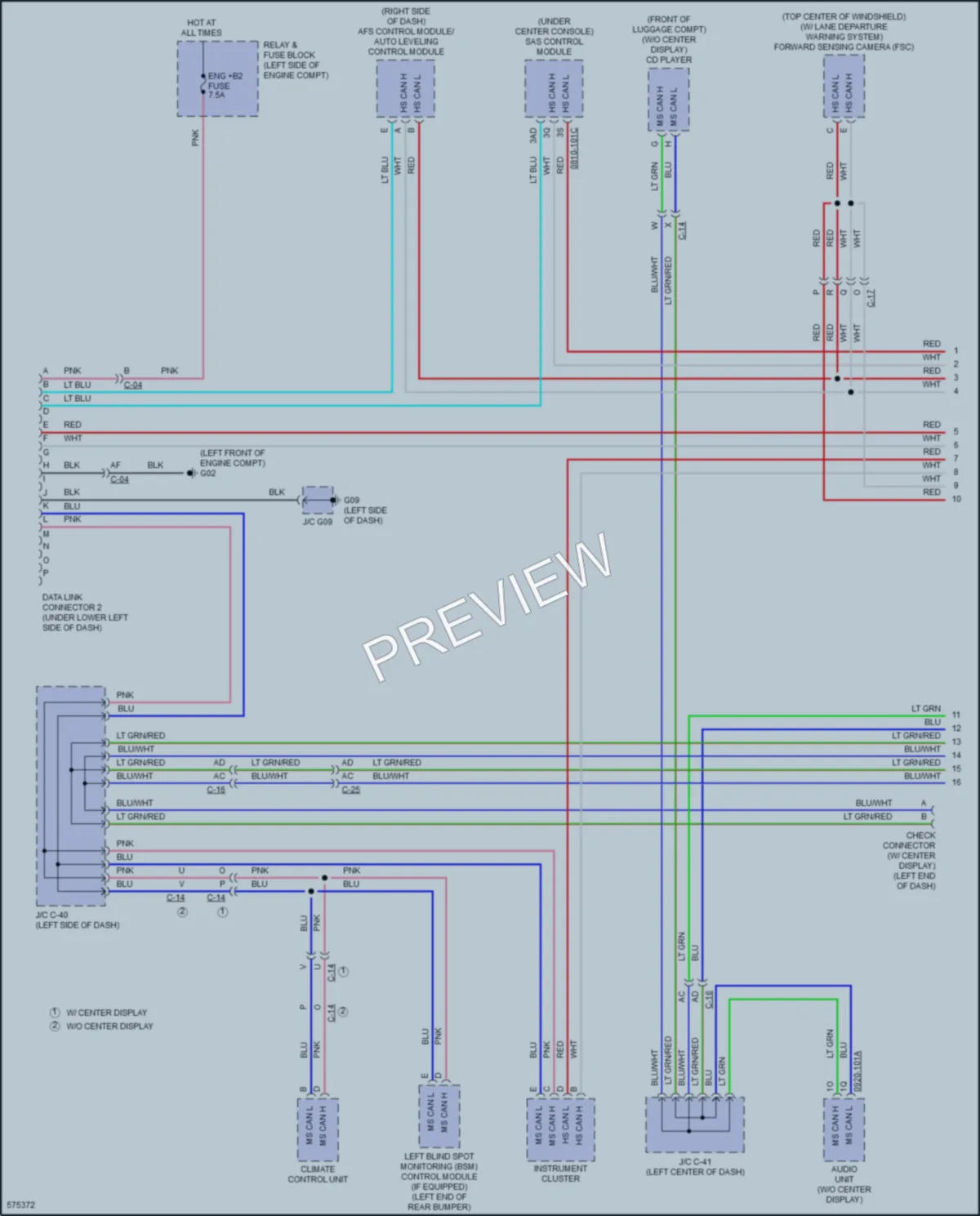 2018 Mazda MX5Miata Computer Data Lines wiring diagram preview