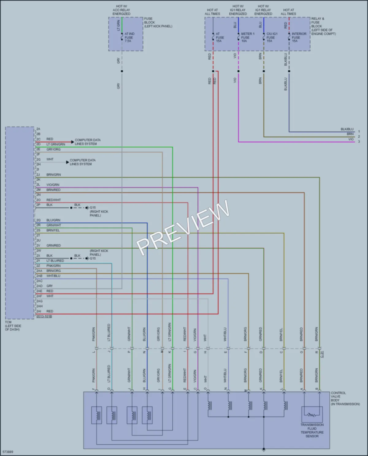 2018 Mazda MX5MiataRF Transmission wiring diagram preview