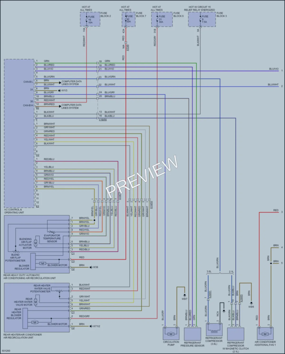 2018 MercedesBenz 2500Sprinter Air Conditioning wiring diagram preview