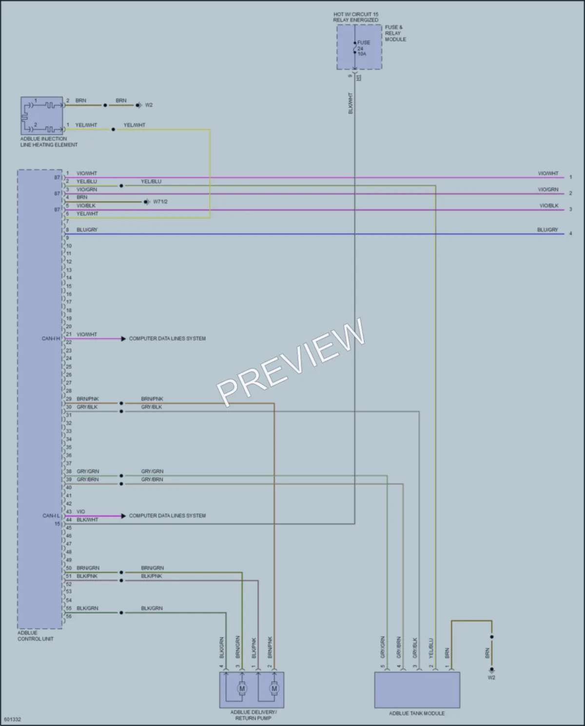 2018 MercedesBenz 2500Sprinter Engine Accessories wiring diagram preview
