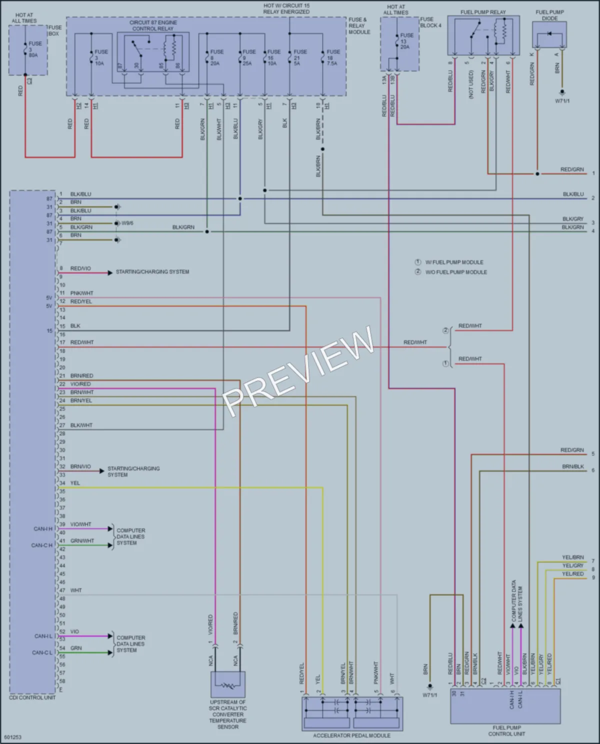 2018 MercedesBenz 2500Sprinter Engine Performance wiring diagram preview