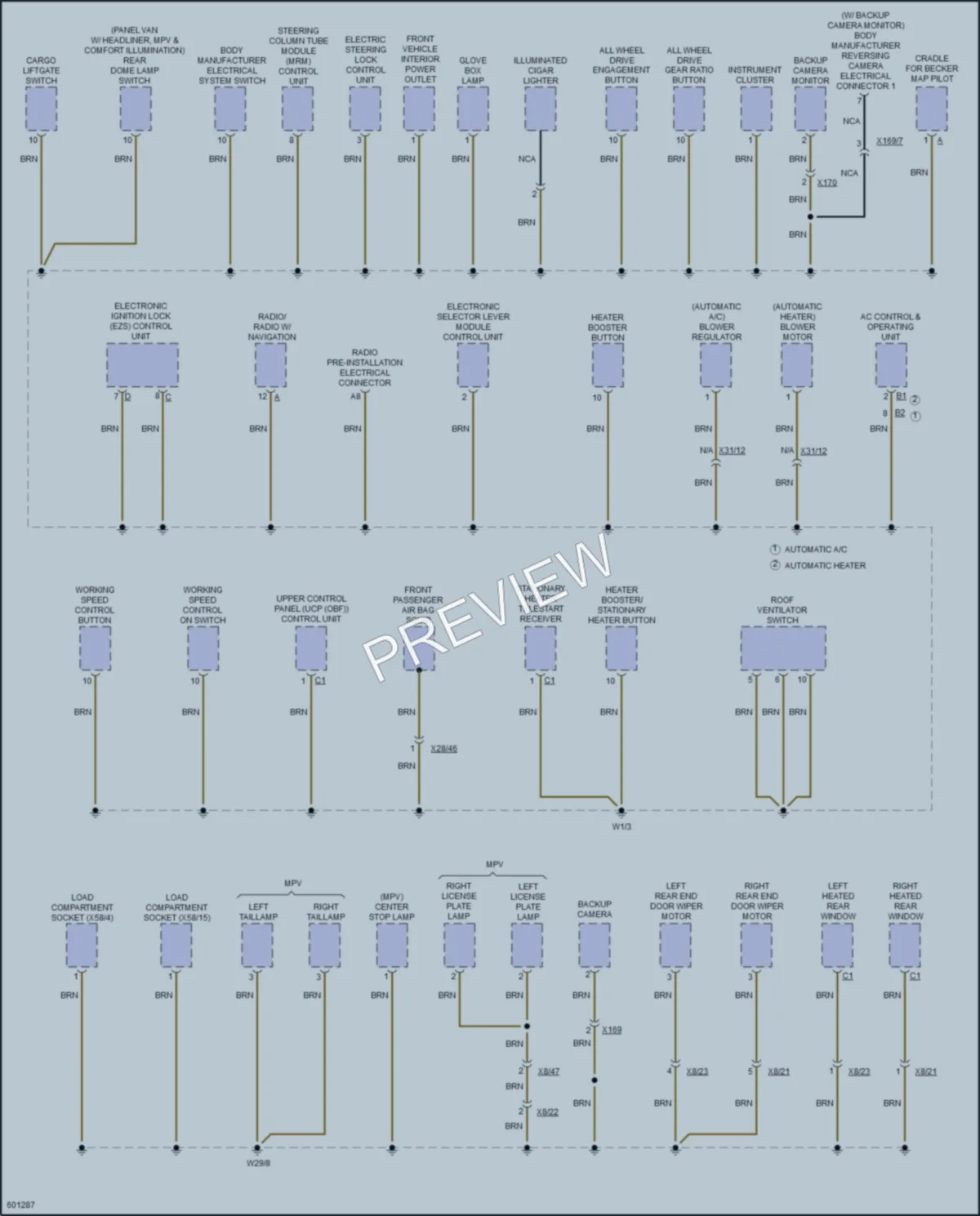 2018 MercedesBenz 2500Sprinter Ground Distribution wiring diagram preview