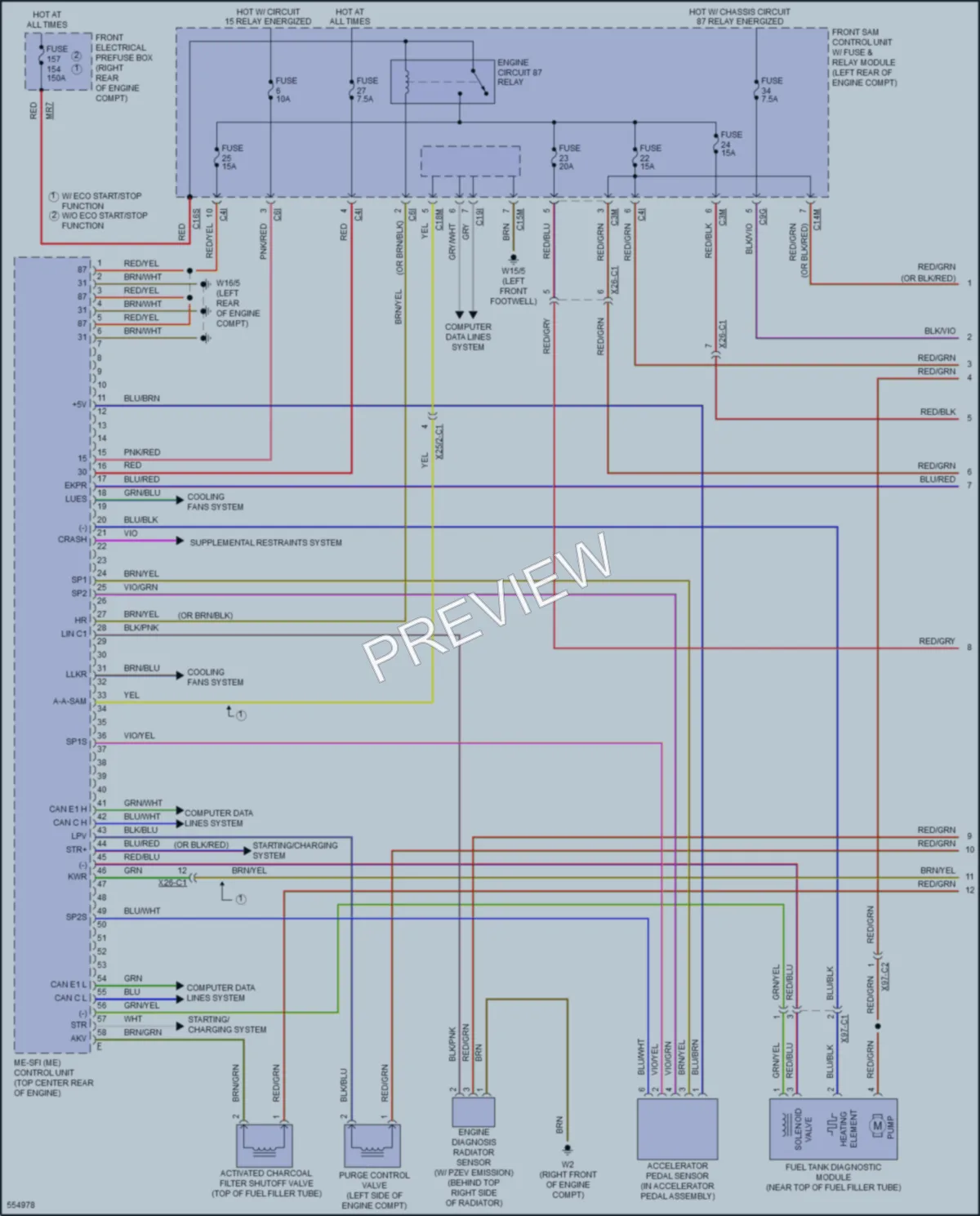2018 MercedesBenz CLS550 Engine Performance wiring diagram preview