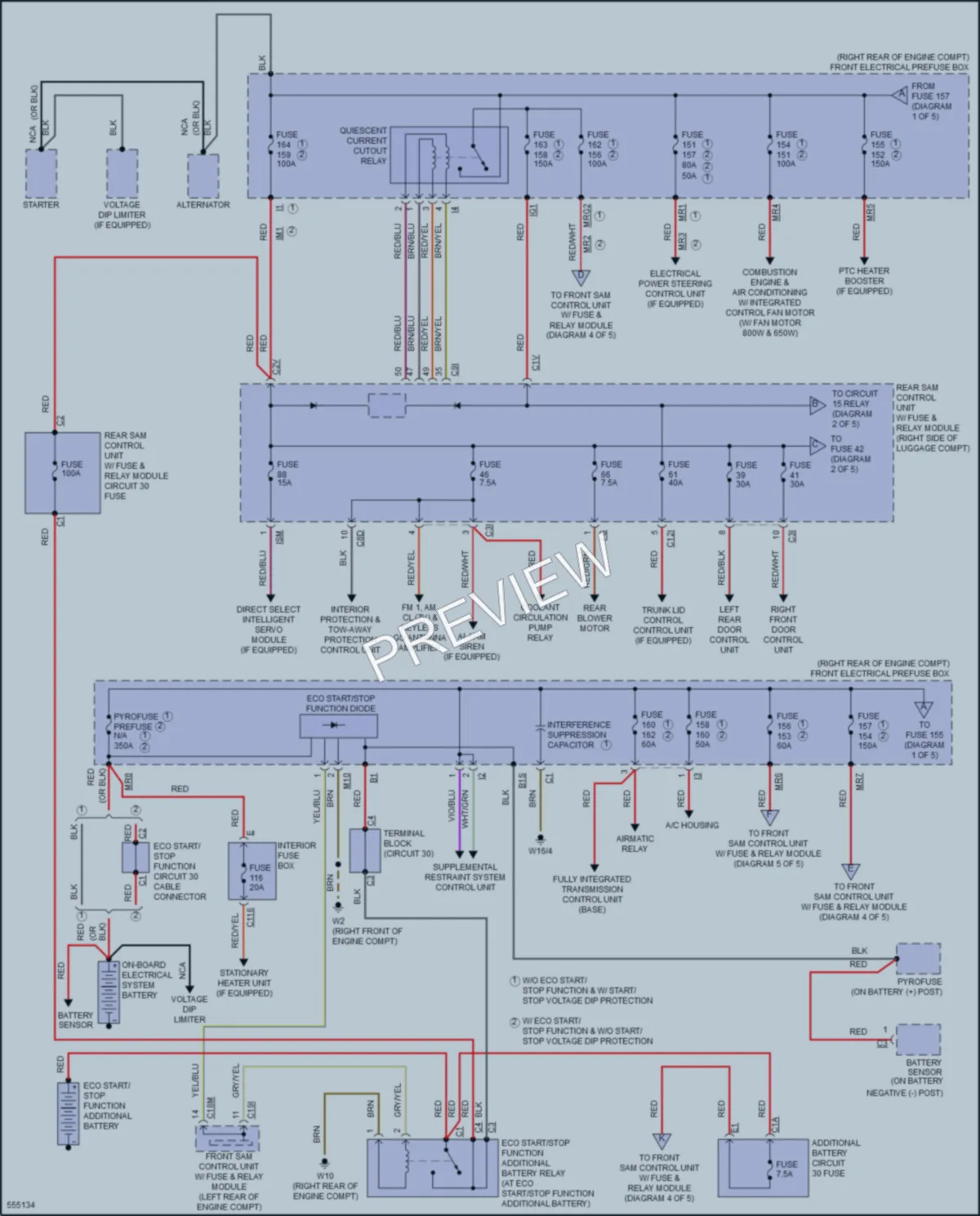 2018 MercedesBenz CLS550 Power Distribution wiring diagram preview