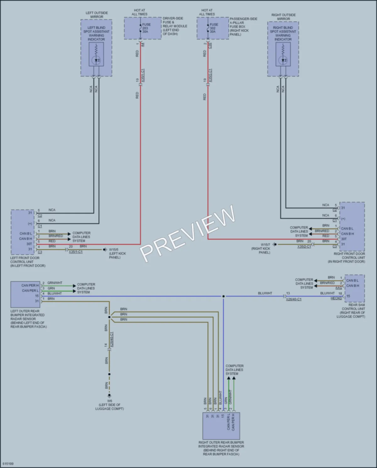 2018 MercedesBenz E300 Navigation wiring diagram preview