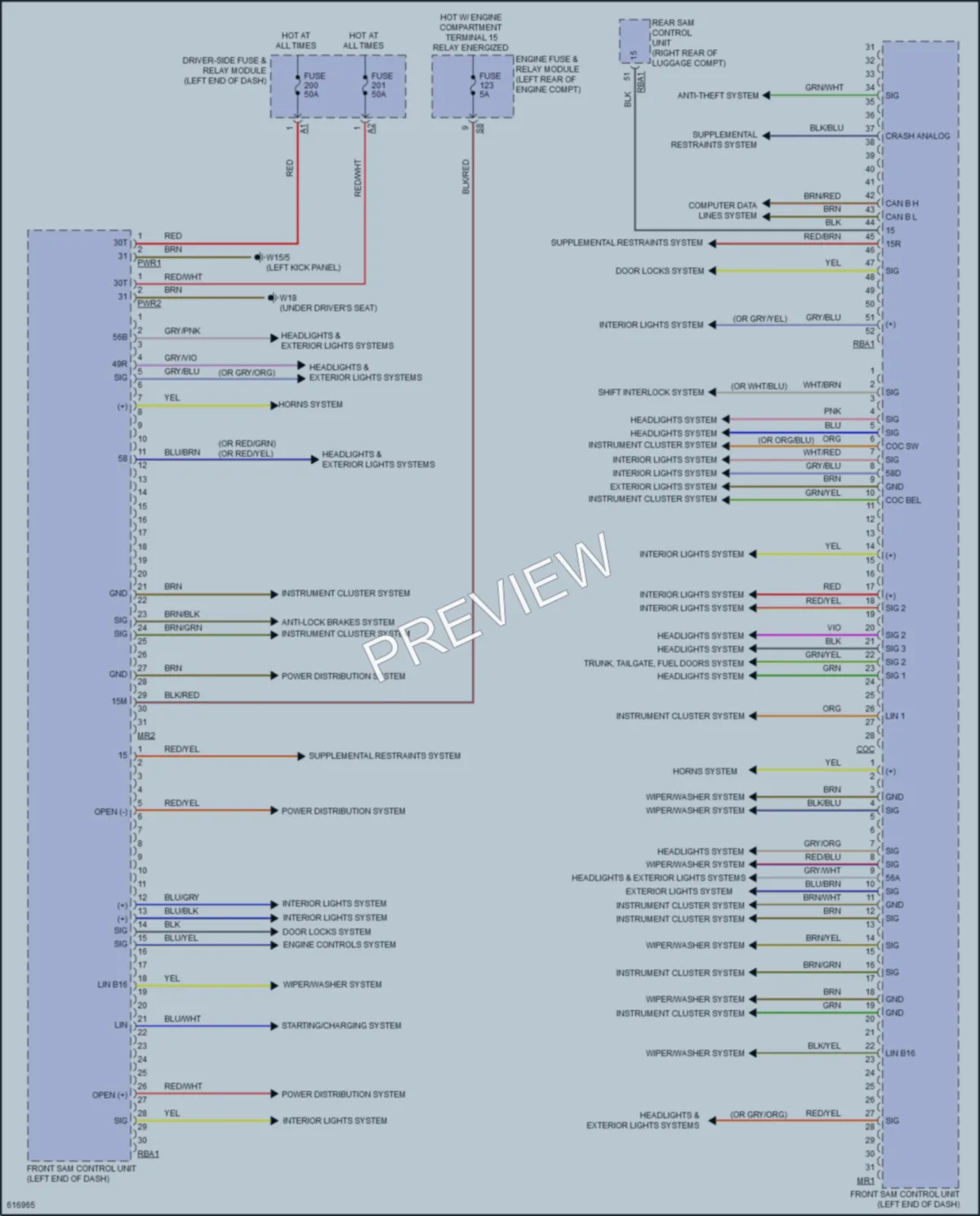2018 MercedesBenz E400 Body Control Modules wiring diagram preview