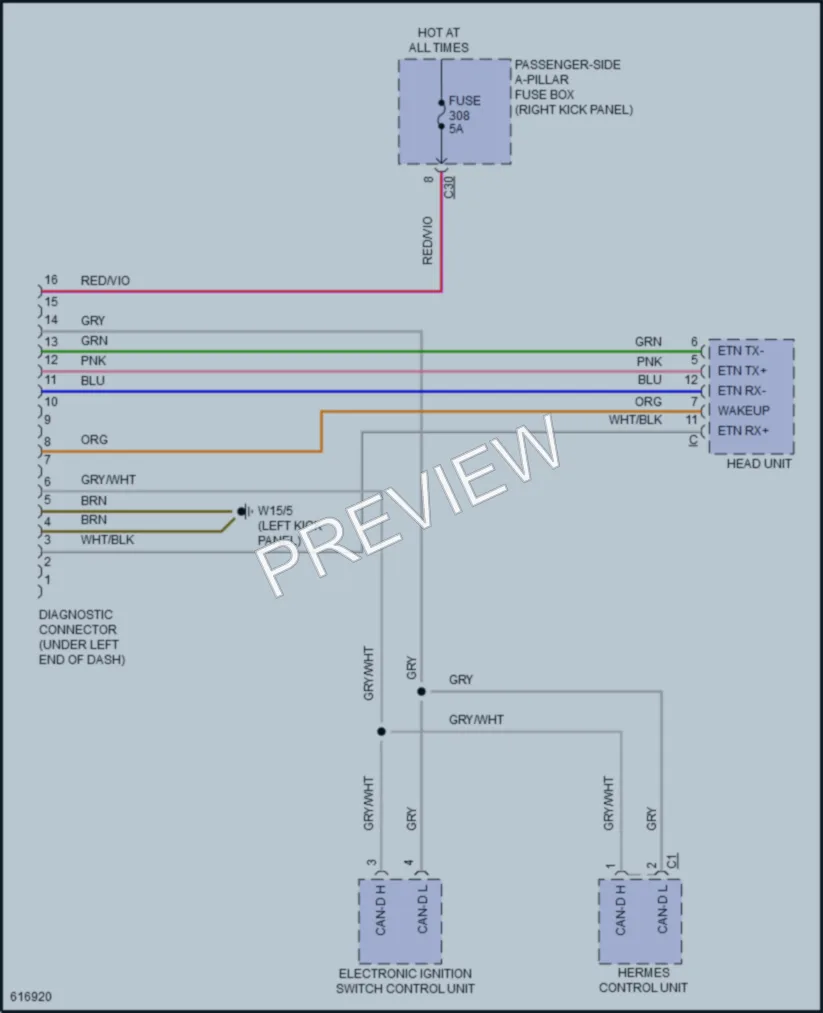 2018 MercedesBenz E400 Computer Data Lines wiring diagram preview