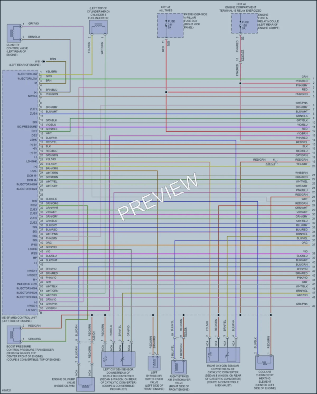 2018 MercedesBenz E400 Engine Performance wiring diagram preview