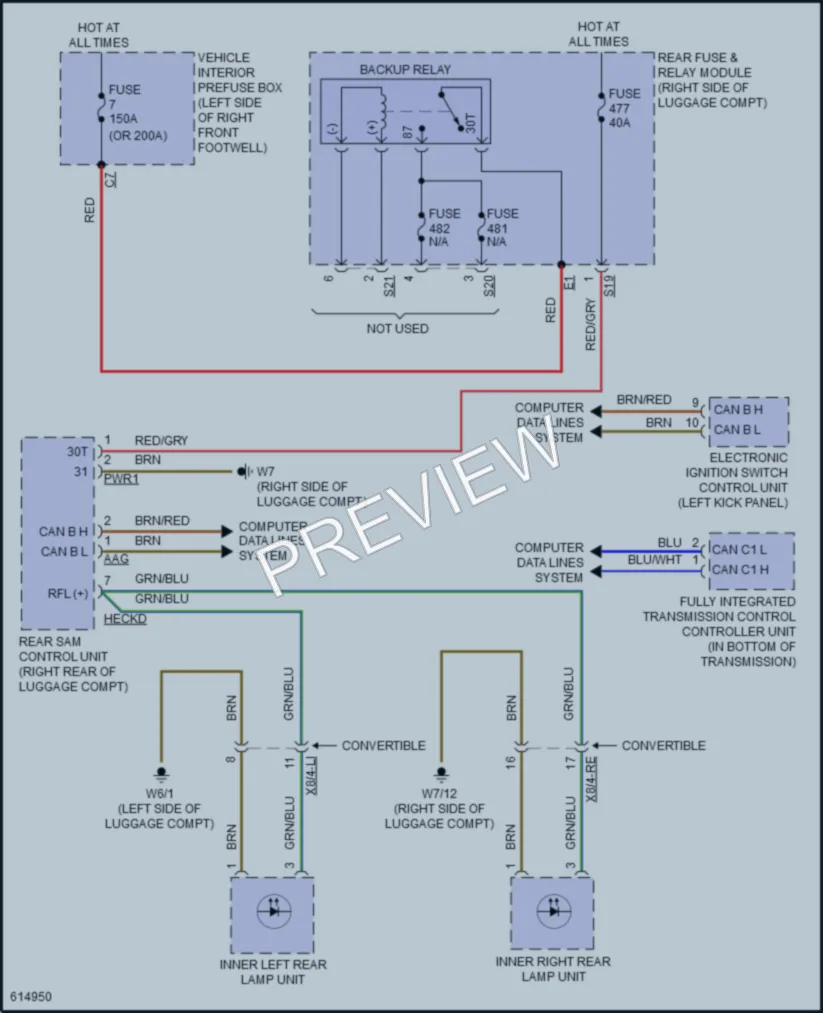 2018 MercedesBenz E400 Exterior Lights wiring diagram preview