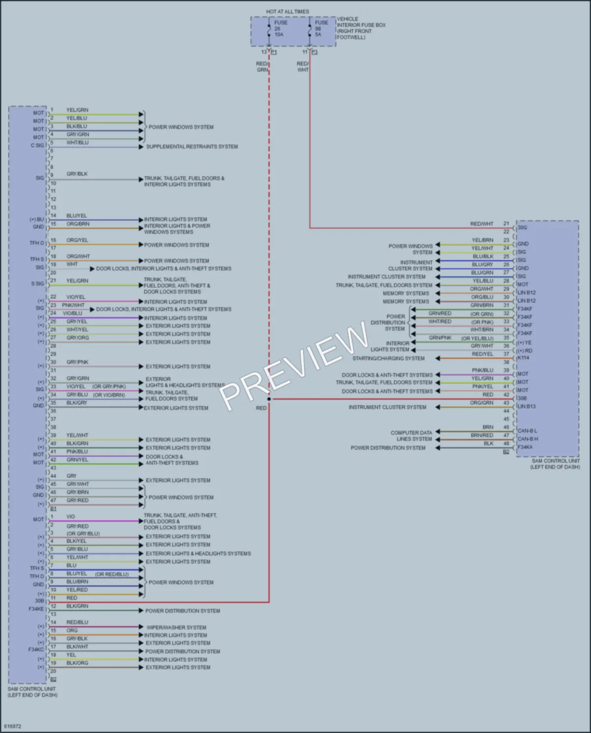 2018 MercedesBenz GLA250 Body Control Modules wiring diagram preview