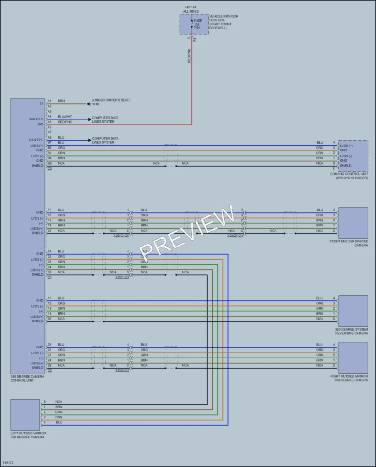 2018 MercedesBenz GLA250 Navigation wiring diagram preview