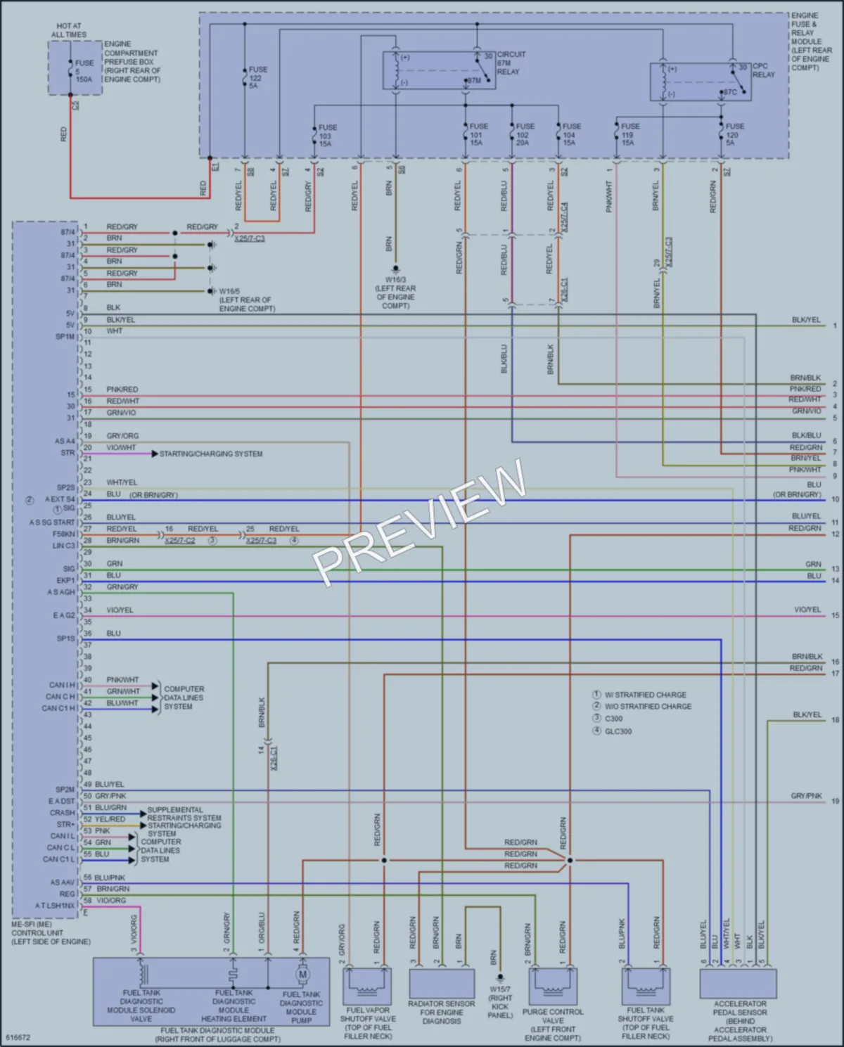 2018 MercedesBenz GLC300Coupe Engine Performance wiring diagram preview