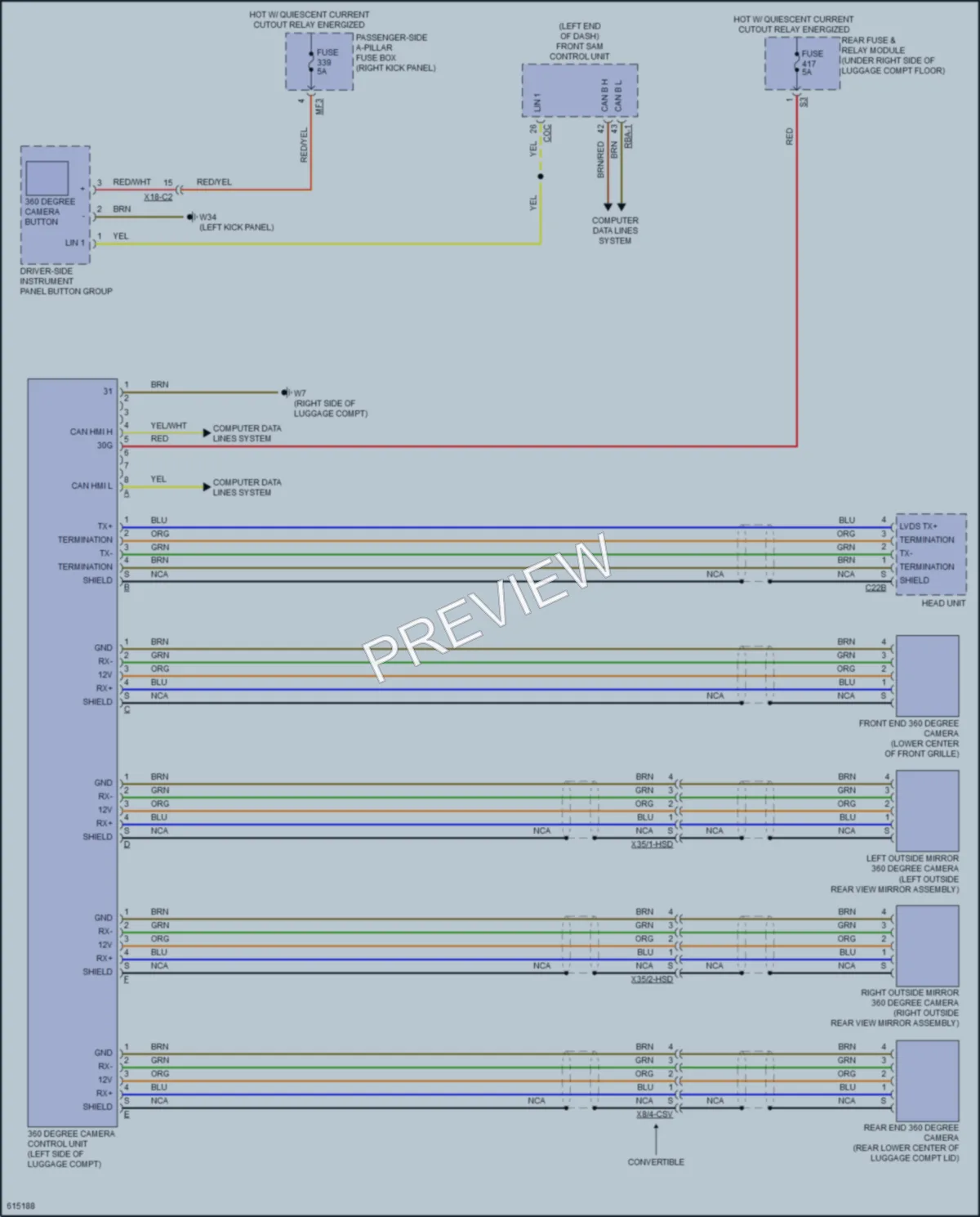 2018 MercedesBenz GLC300Coupe Navigation wiring diagram preview
