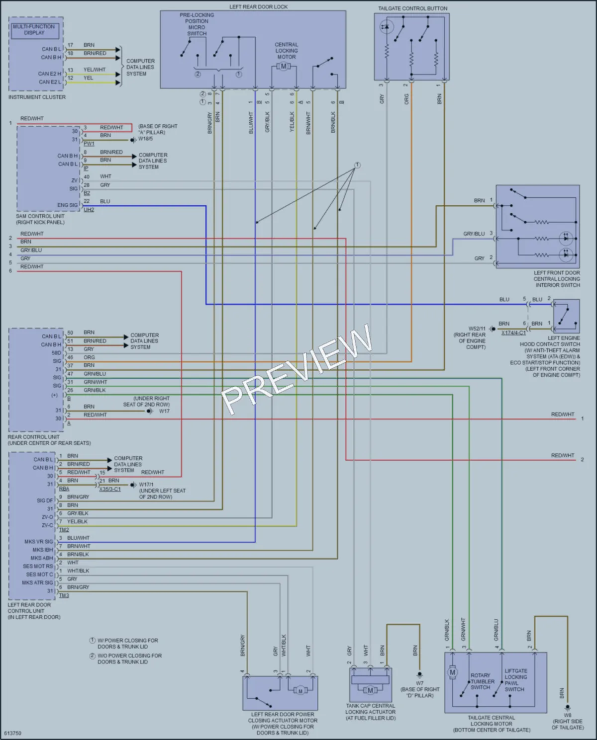 2018 MercedesBenz GLS450 Anti Theft wiring diagram preview