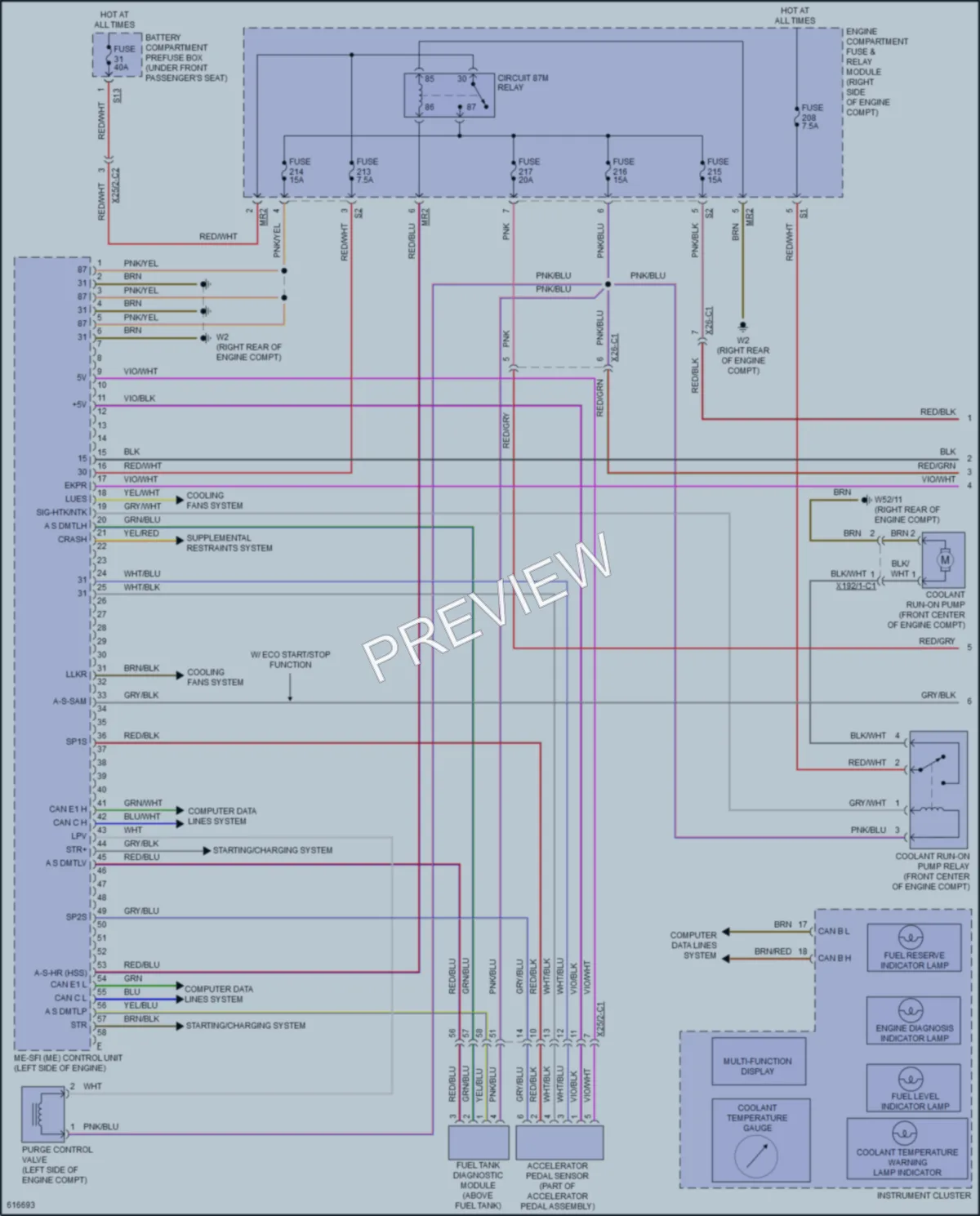 2018 MercedesBenz GLS550 Engine Performance wiring diagram preview