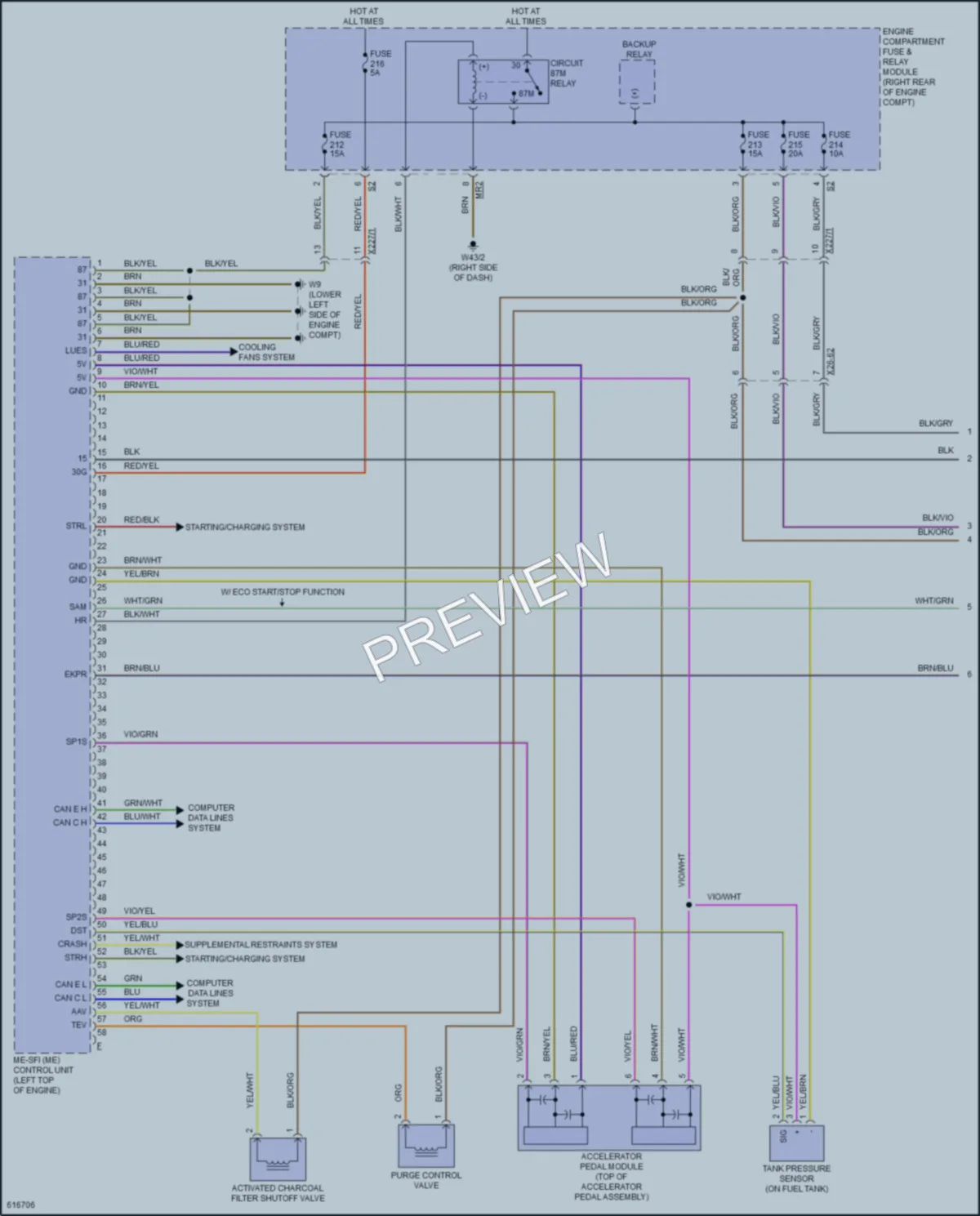 2018 MercedesBenz Metris Engine Performance wiring diagram preview