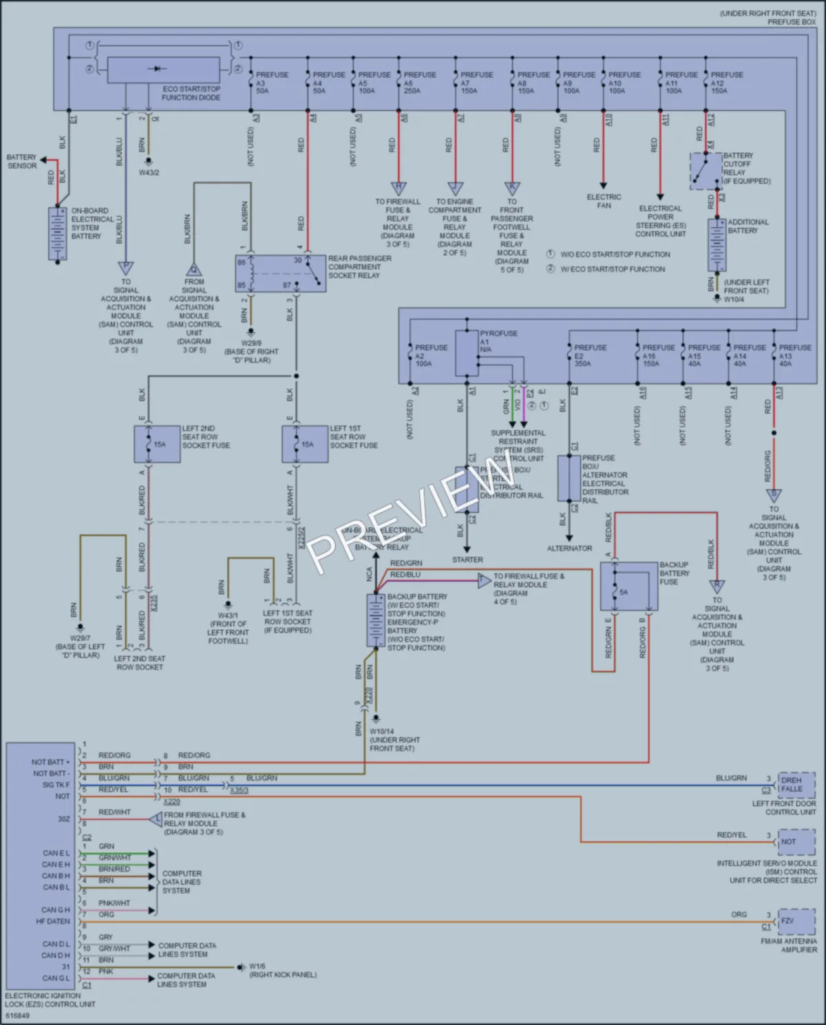 2018 MercedesBenz Metris Power Distribution wiring diagram preview
