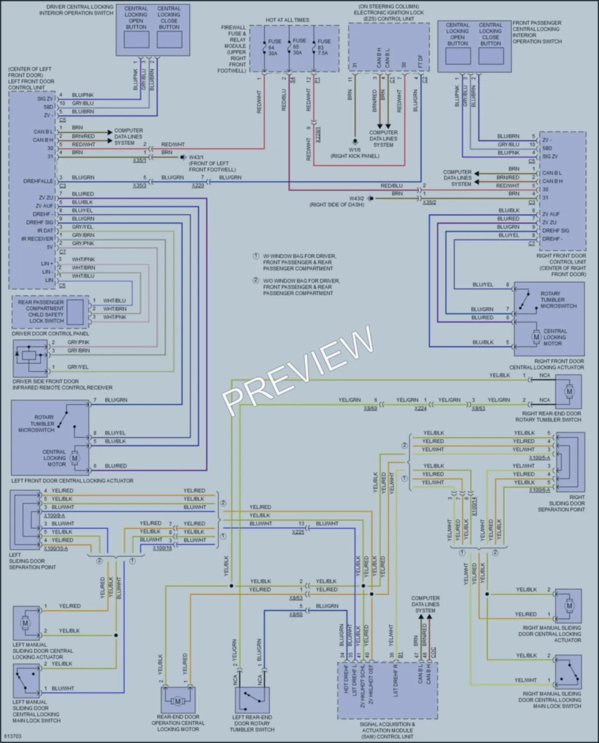 2018 MercedesBenz Metris Power Door Locks wiring diagram preview