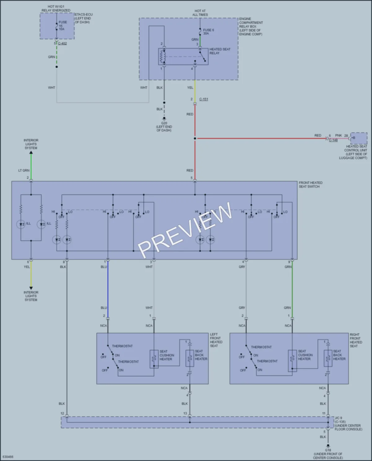 2018 Mitsubishi EclipseCross Power Seats wiring diagram preview