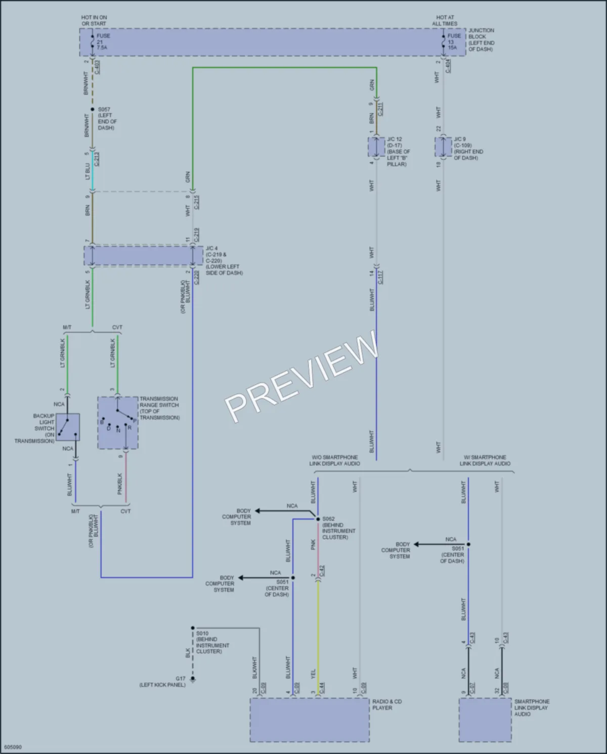 2018 Mitsubishi Mirage Navigation wiring diagram preview