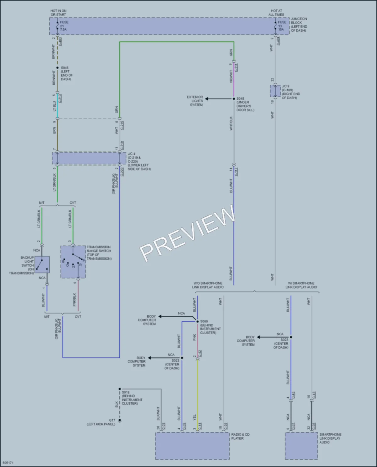 2018 Mitsubishi MirageG4 Navigation wiring diagram preview