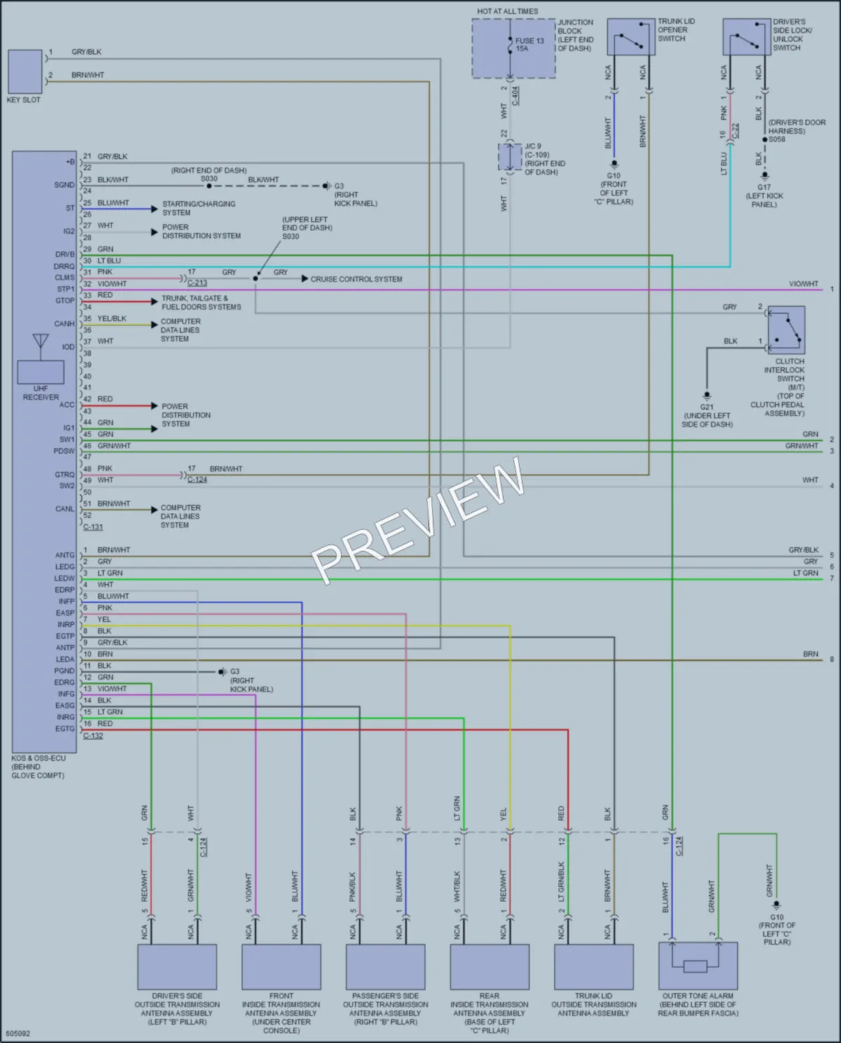 2018 Mitsubishi MirageG4 Power Door Locks wiring diagram preview