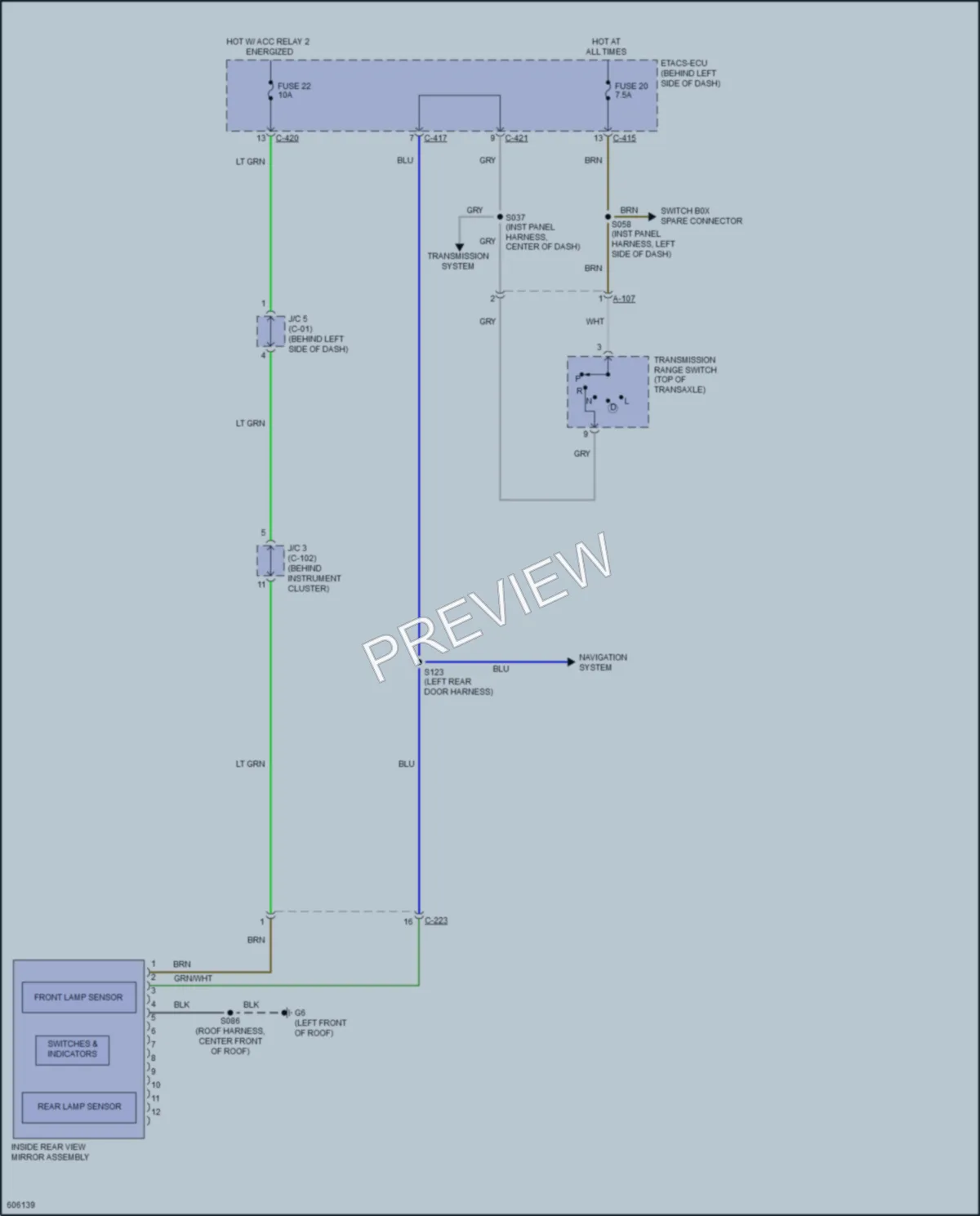 2018 Mitsubishi Outlander Power Mirrors wiring diagram preview