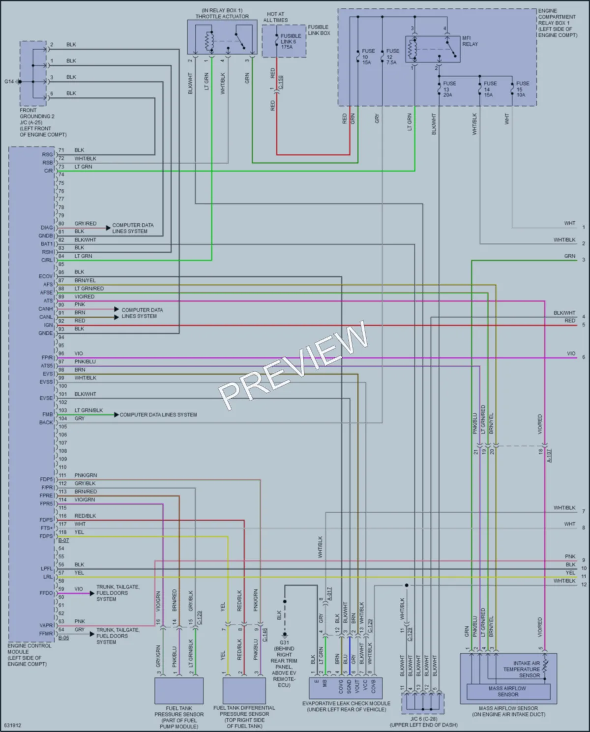 2018 Mitsubishi OutlanderPHEV Engine Performance wiring diagram preview