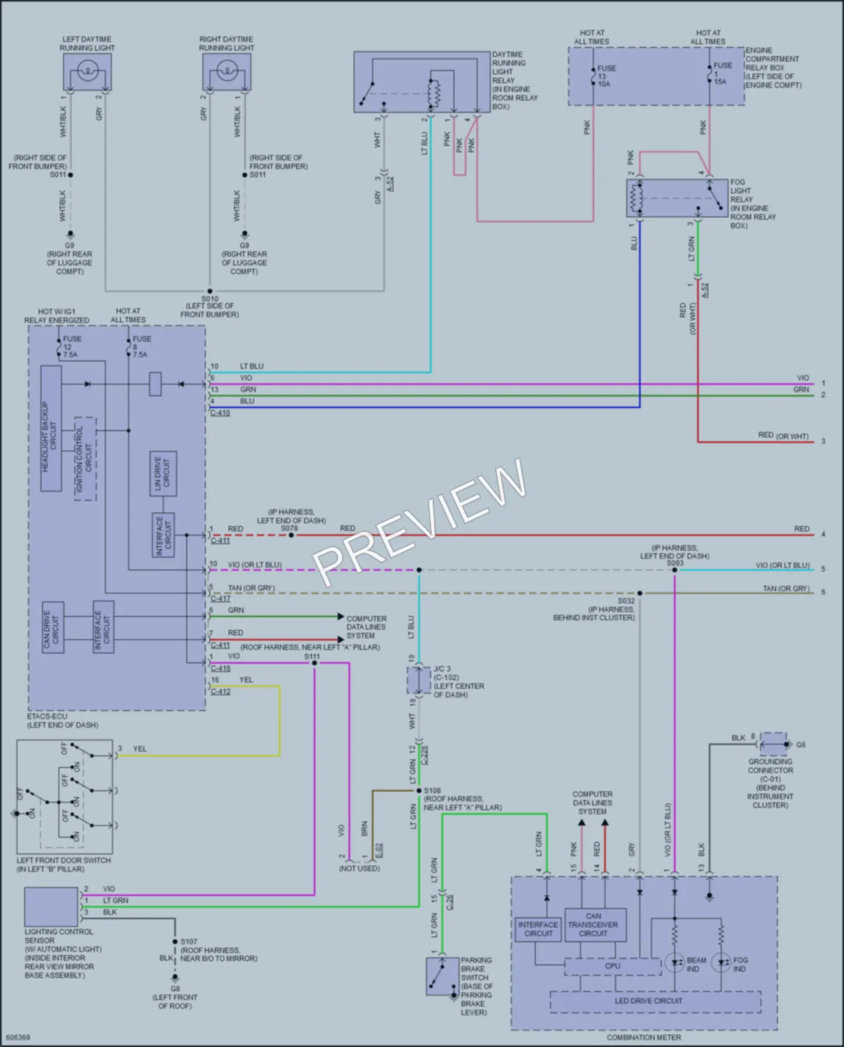 2018 Mitsubishi OutlanderSport Headlights wiring diagram preview