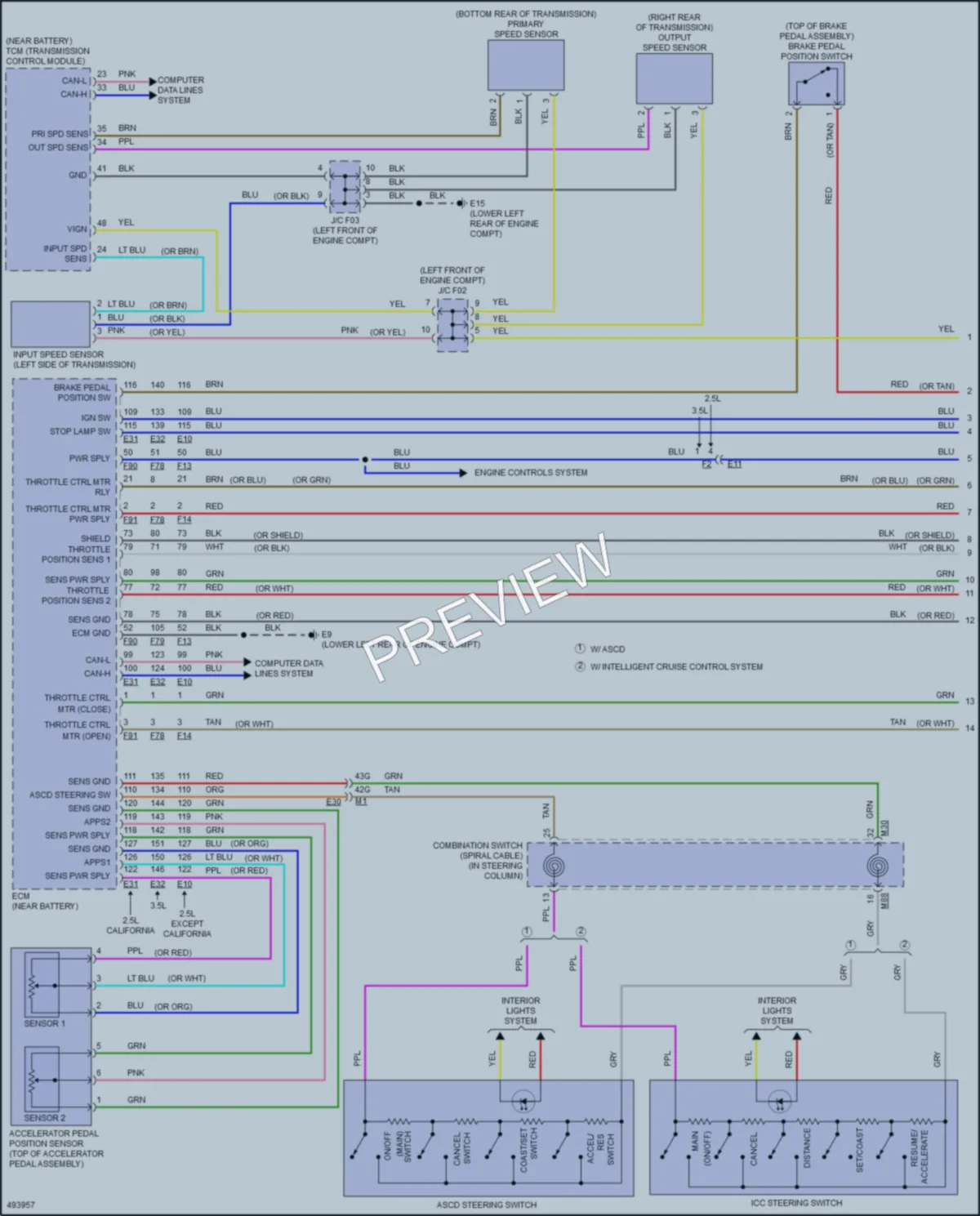 2018 Nissan Altima Cruise Control wiring diagram preview