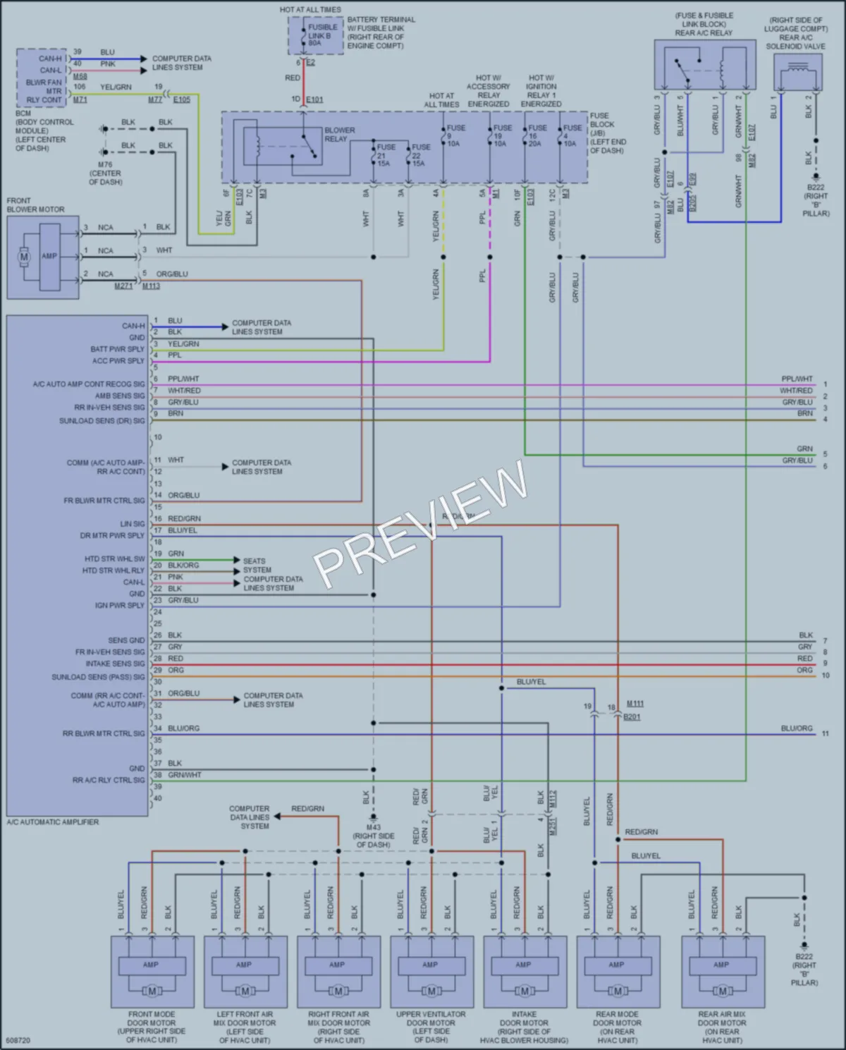 2018 Nissan Armada Air Conditioning wiring diagram preview