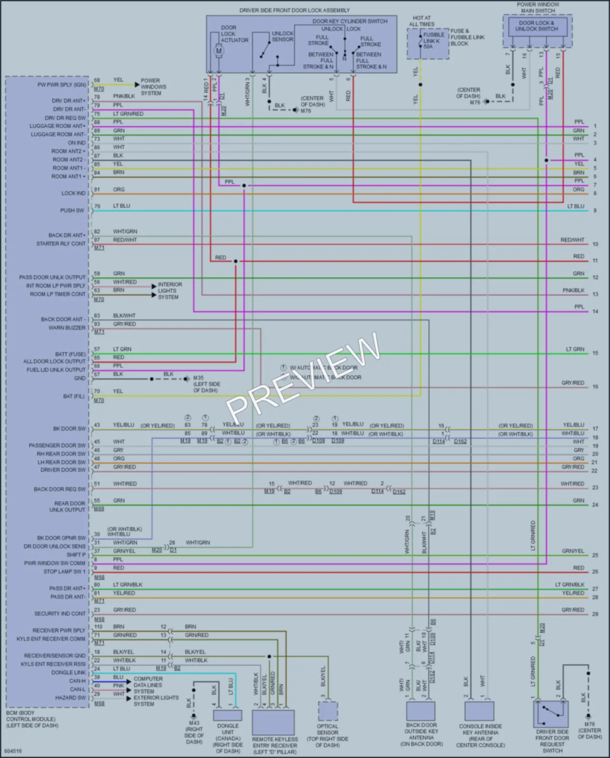 2018 Nissan Armada Anti Theft wiring diagram preview