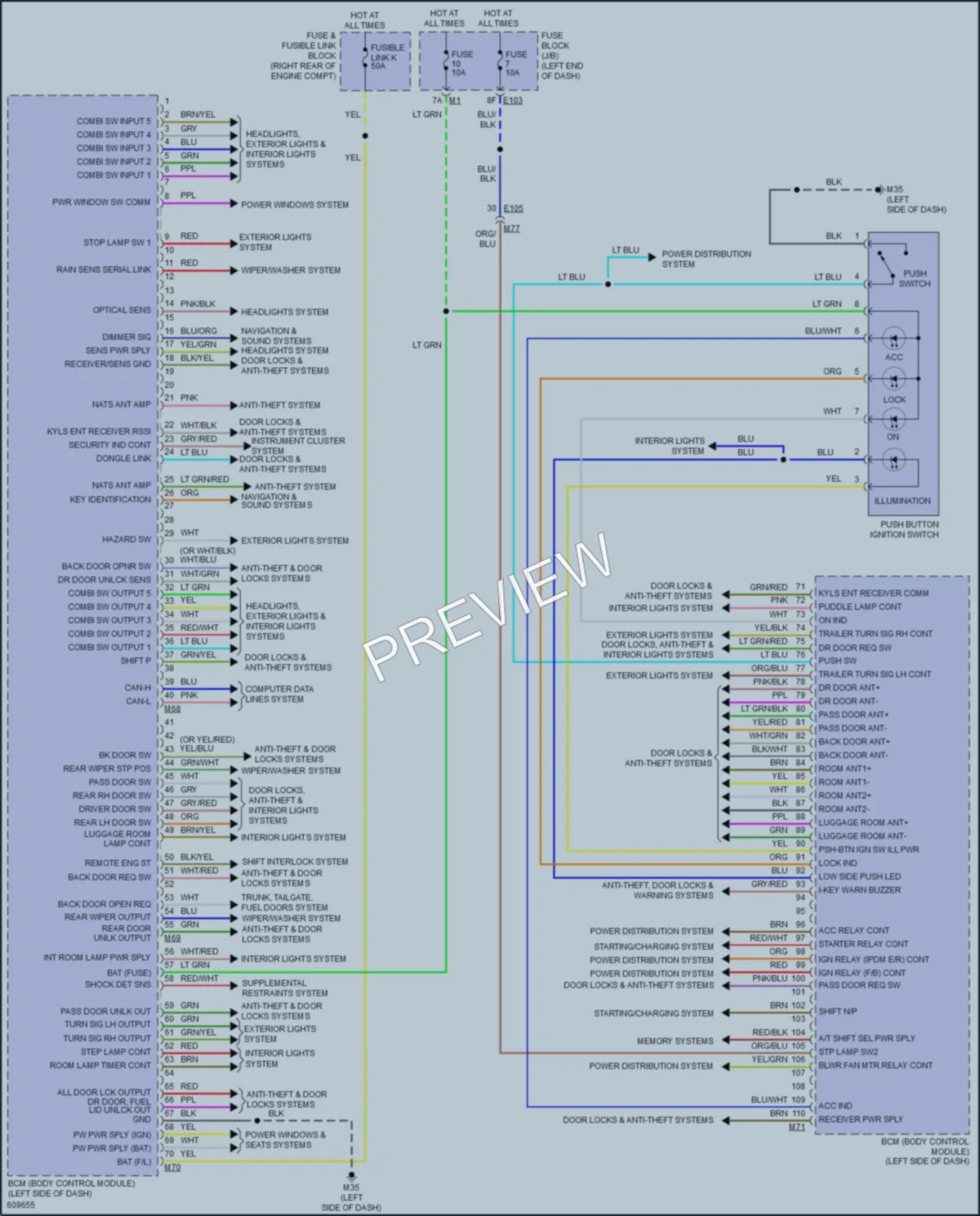 2018 Nissan Armada Body Control Modules wiring diagram preview