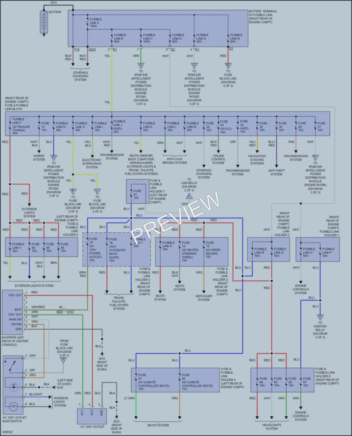 2018 Nissan Armada Power Distribution wiring diagram preview