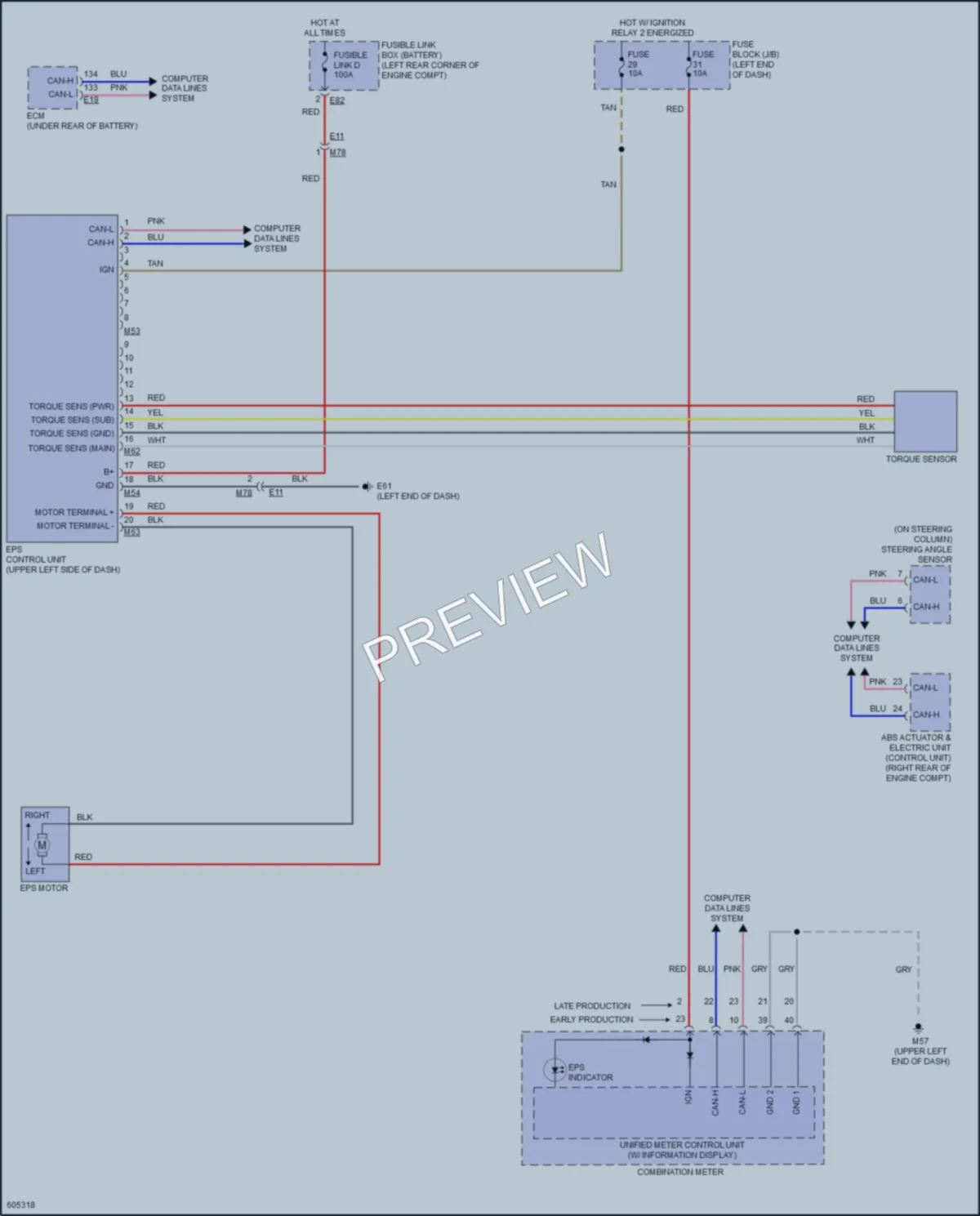 2018 Nissan Kicks Electronic Power Steering wiring diagram preview