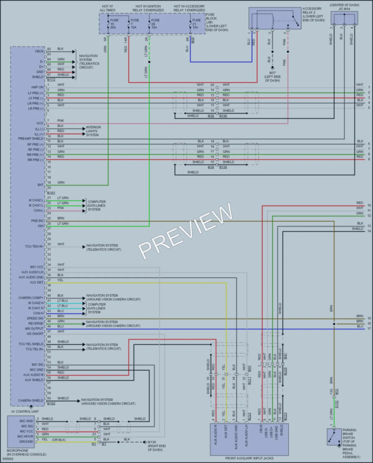 2018 Nissan Murano Radio wiring diagram preview
