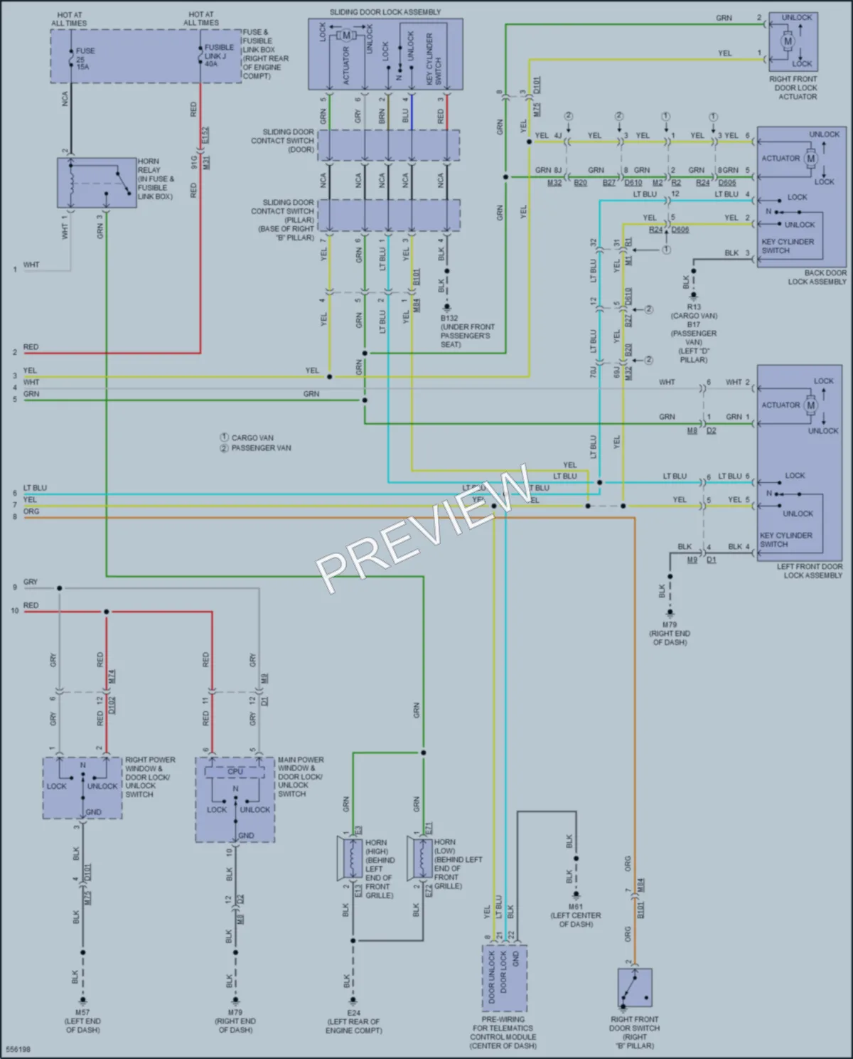 2018 Nissan NV1500 Anti Theft wiring diagram preview